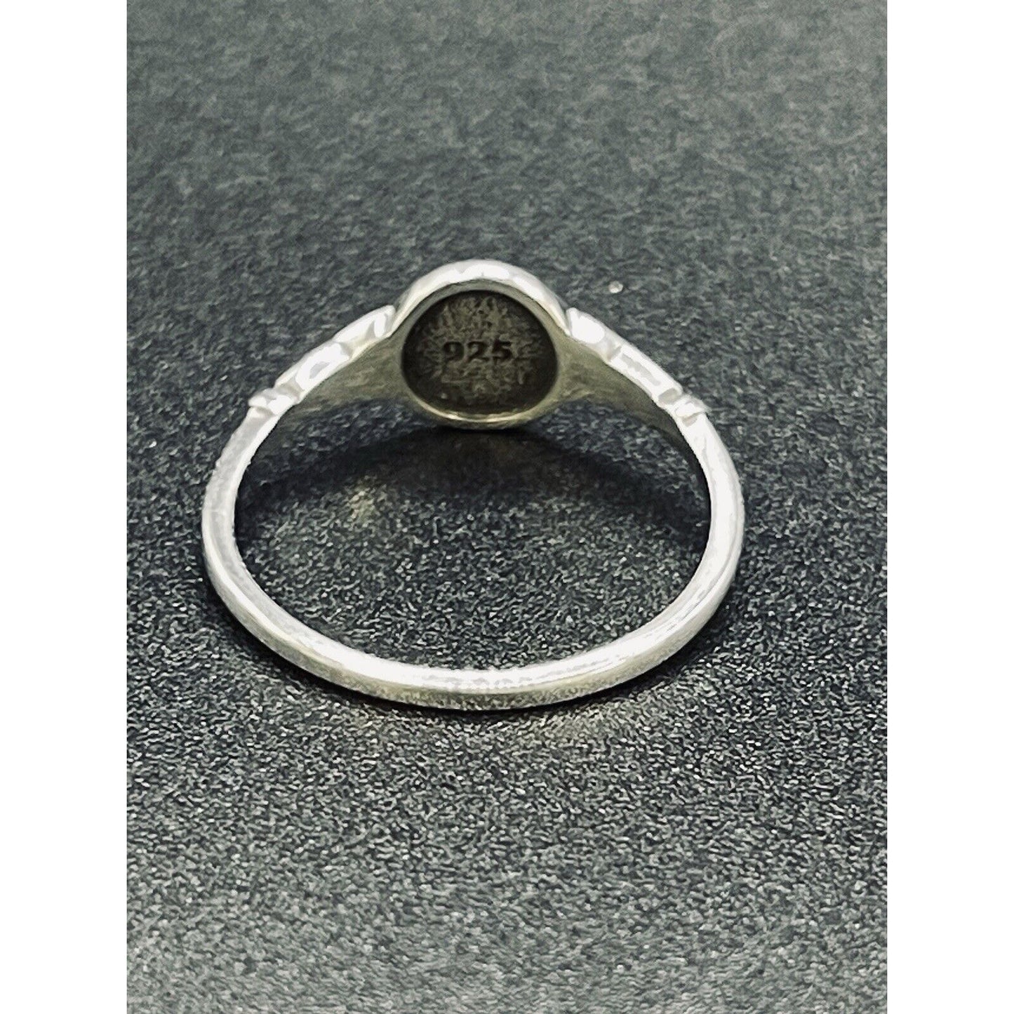 New Condition Sterling Silver Dainty Cross Ring Size 800 925