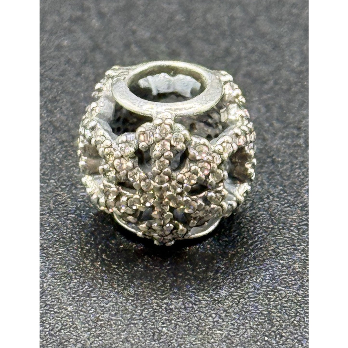 Pandora Sterling Silver Cubic Zirconia Snowflakes Filigree Charm 2103 Ltd P12