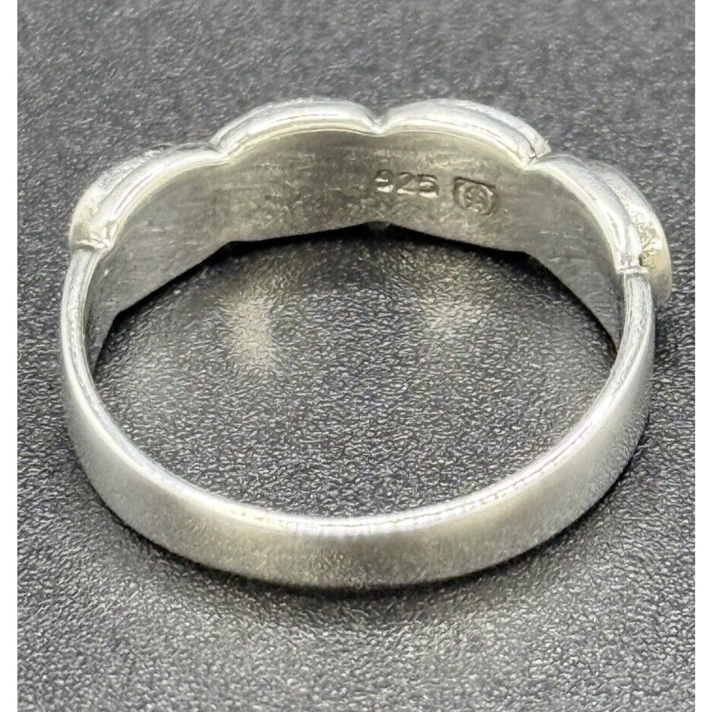 New Condition Sterling Silver Multi Genuine Gemstone Ring Size 6.50