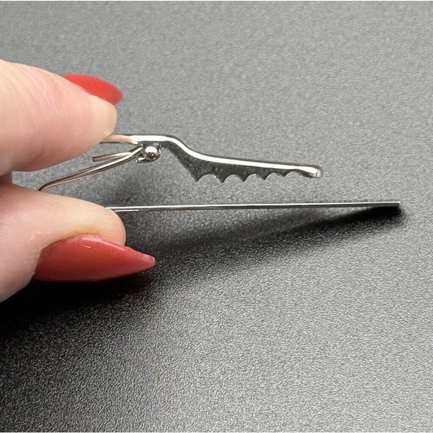 Excellent Used Condition Sterling Silver Tie Clip Engravable 4 Grams 925 N11