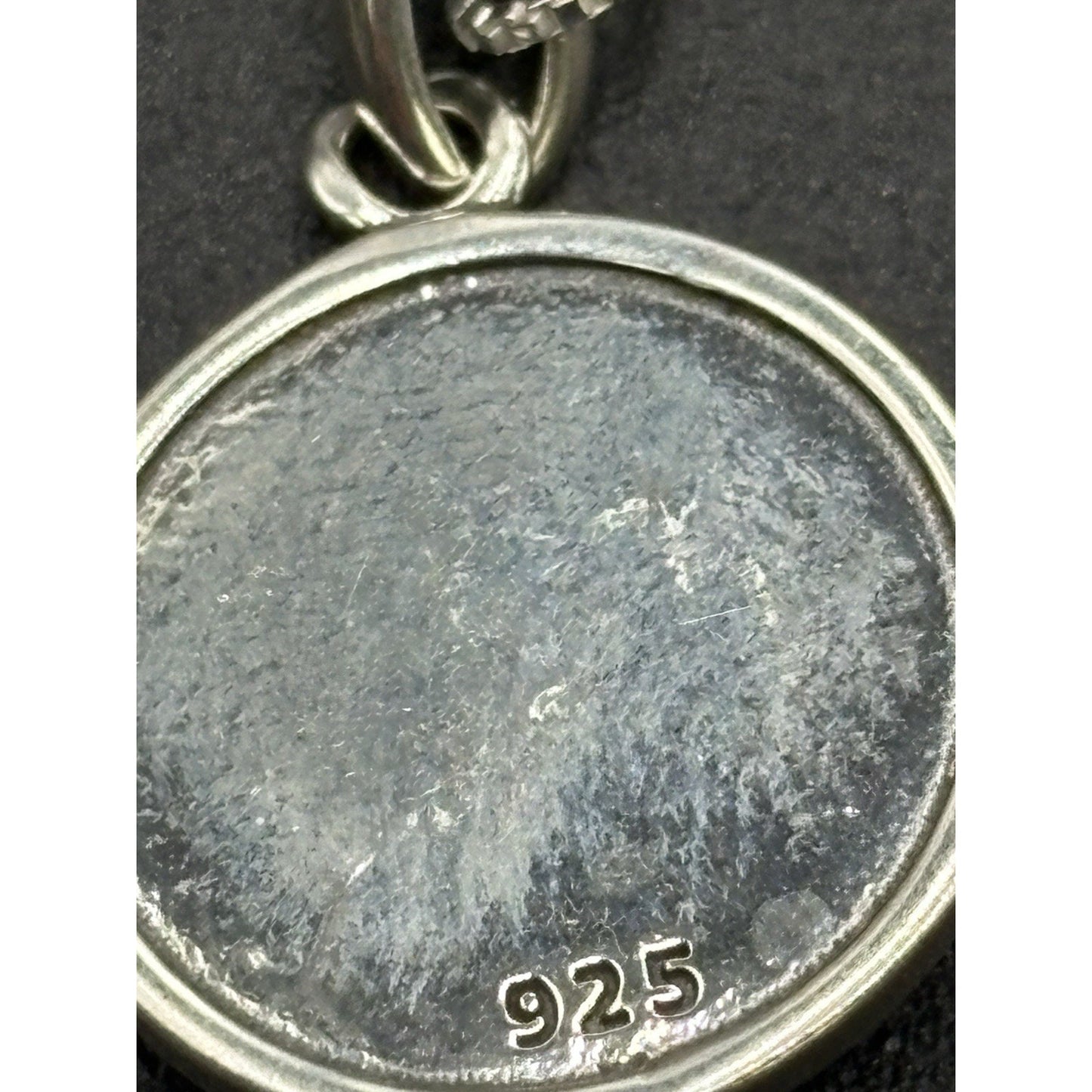 New Condition 18" Sterling Silver Amethyst Dog Cat Paw Pendant Necklace