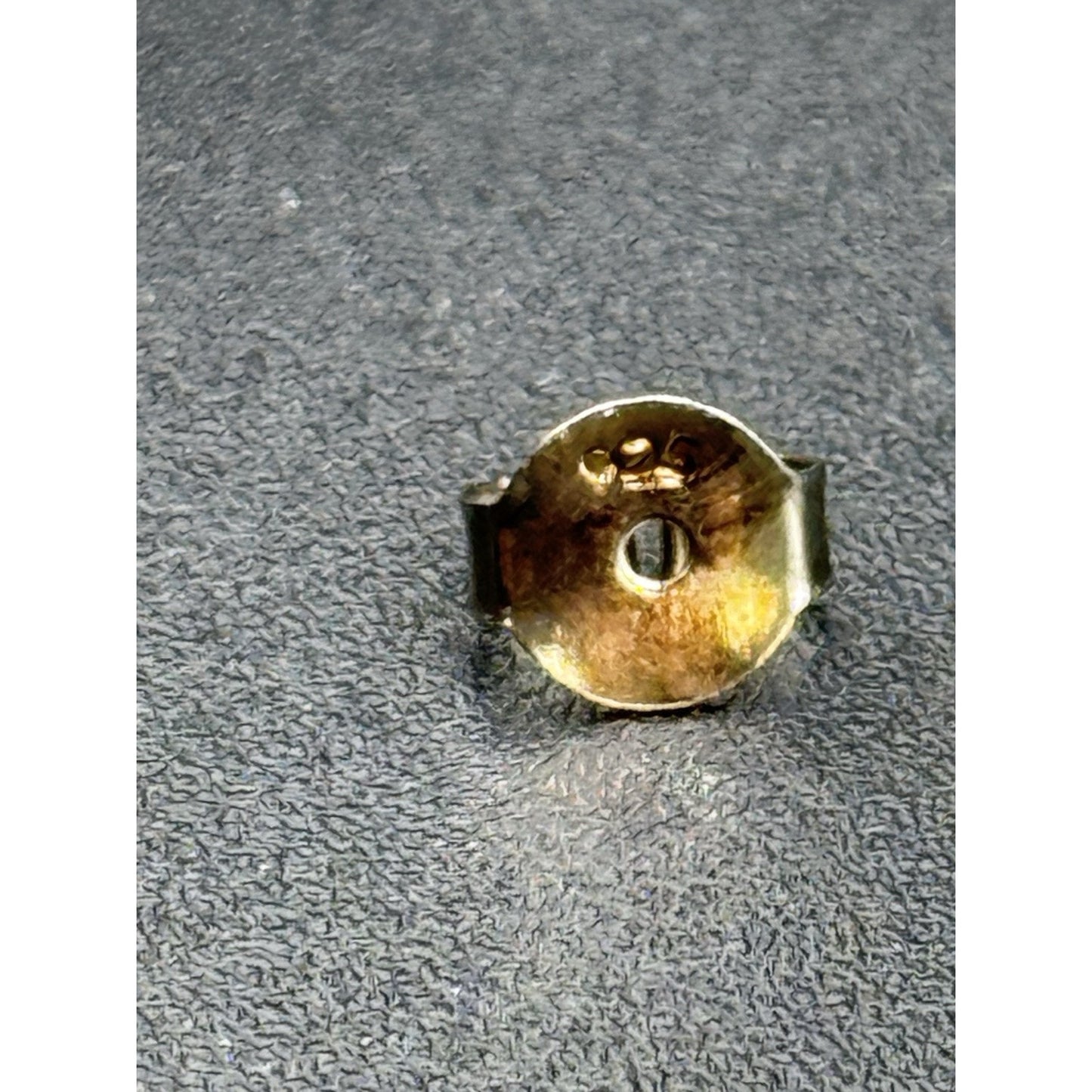 Excellent Used Condition Sterling Silver 6.5MM Genuine Pearl Stud Earrings N17