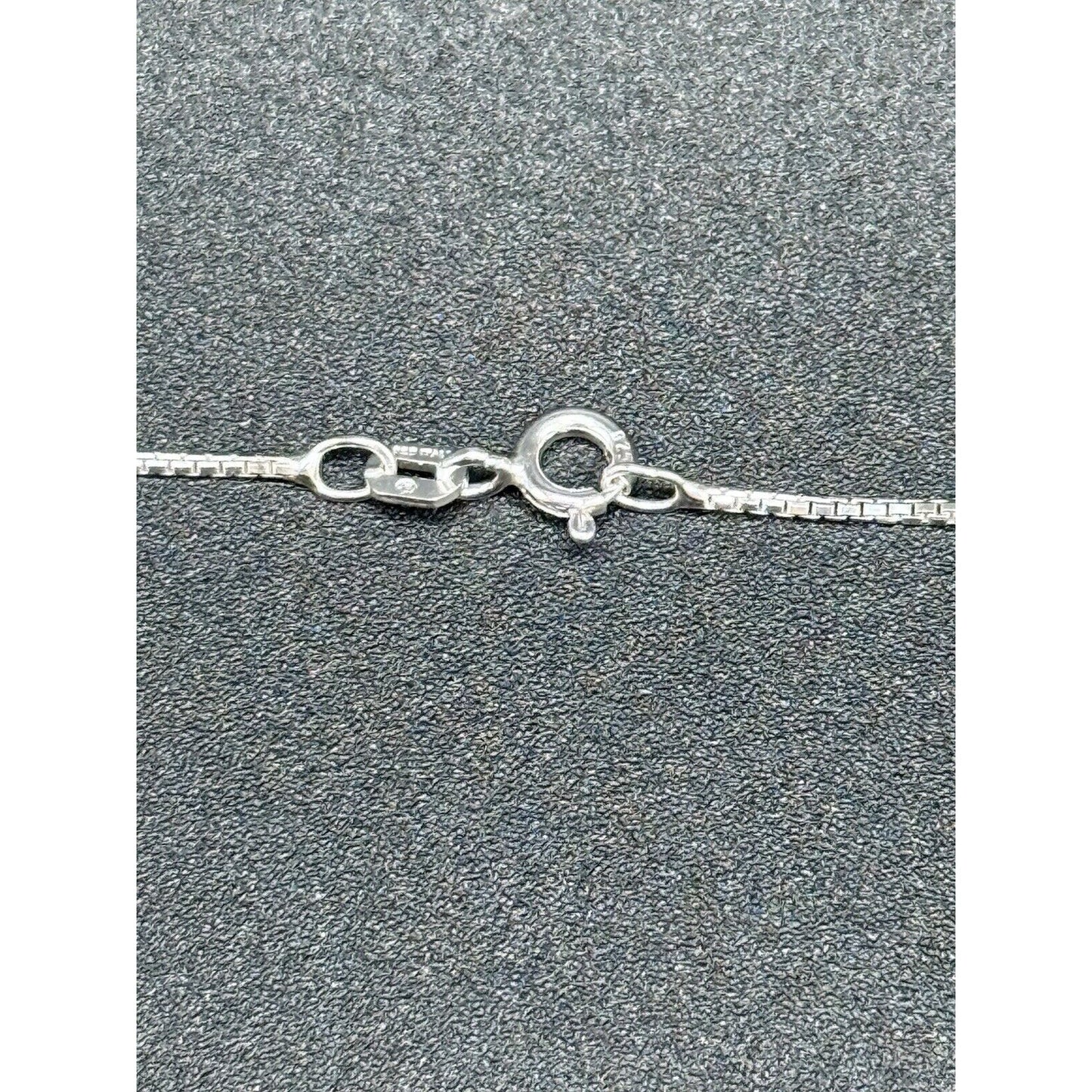 18” Vintage Sterling Silver Cubic Zirconia Marcasite Pendant Necklace 925 M8