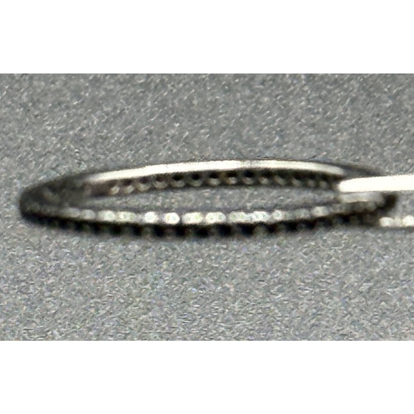 Black Oxidized Sterling Silver Black Cubic Zirconia Ring Size 9.00 N13