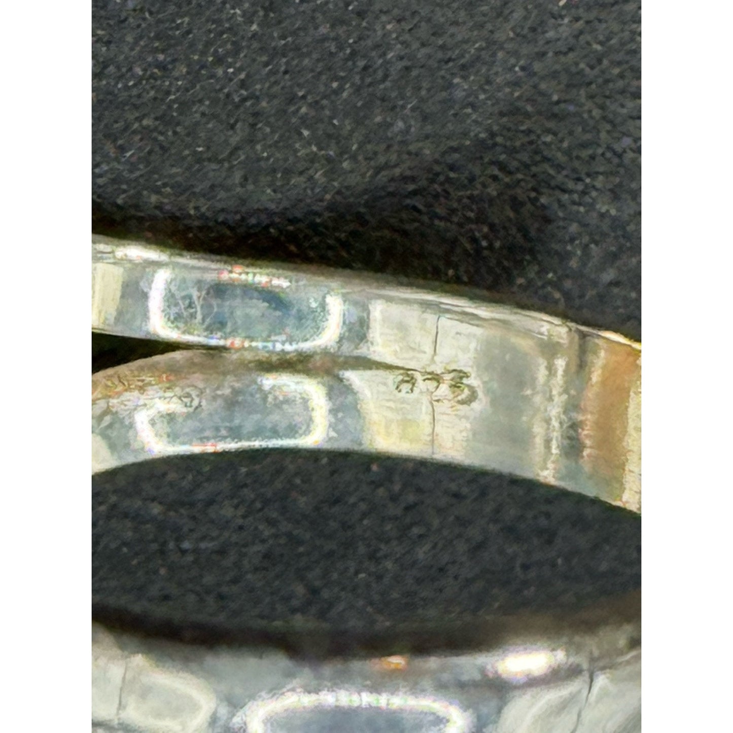 New Condition Sterling Silver Spiny Oyster Turquoise Oblong Ring Size 7.00