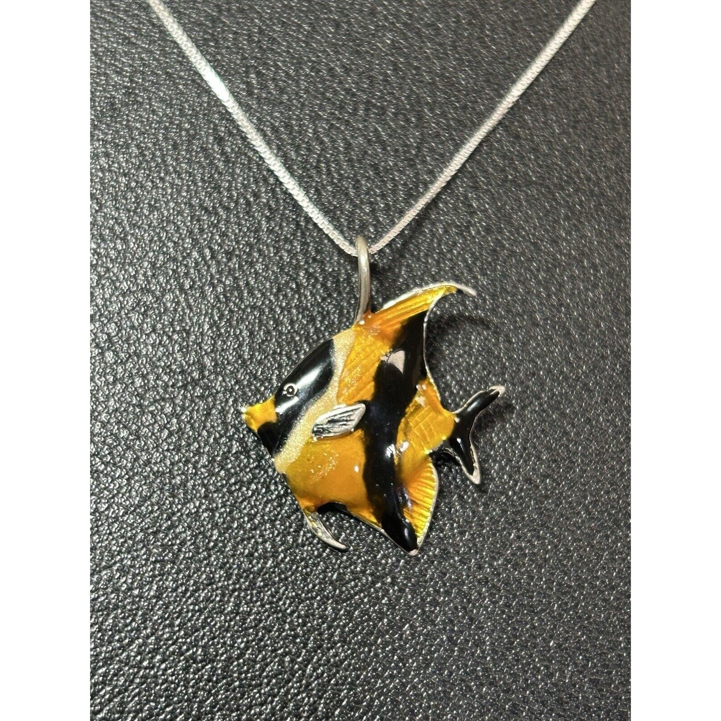 18” Moorish Idol Sterling Silver Pendant Necklace 925 L3