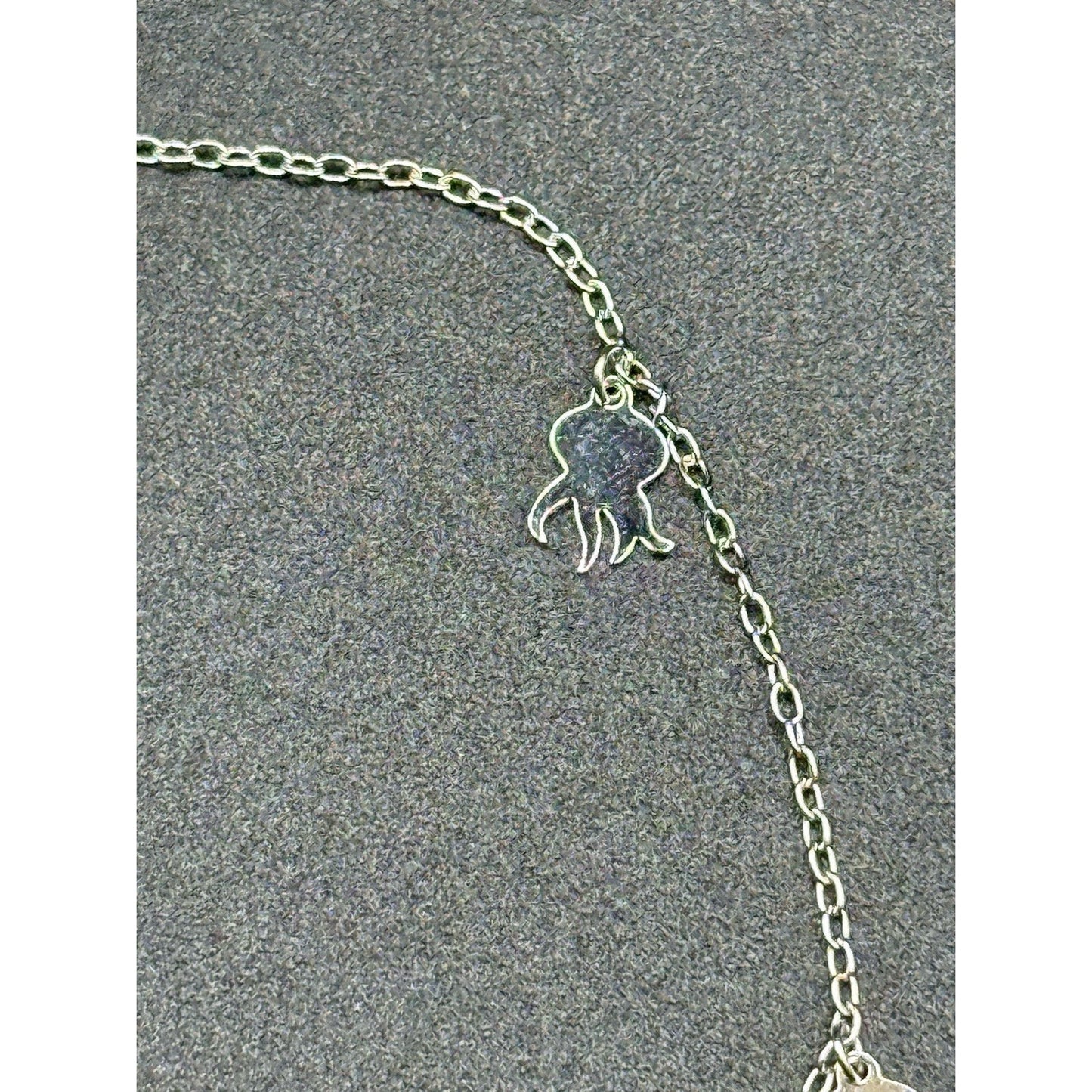9-10” New Condition Sterling Silver Octopus Anklet 925