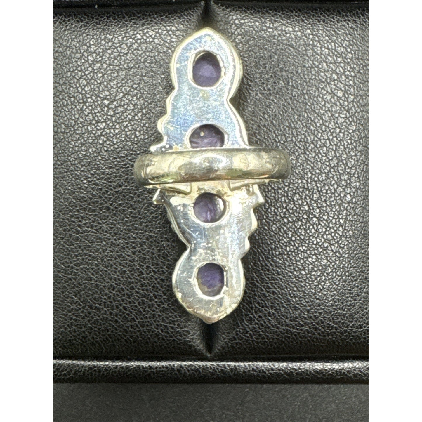 EUC Sterling Silver Chariot Long Ring 925 Size 7 T29