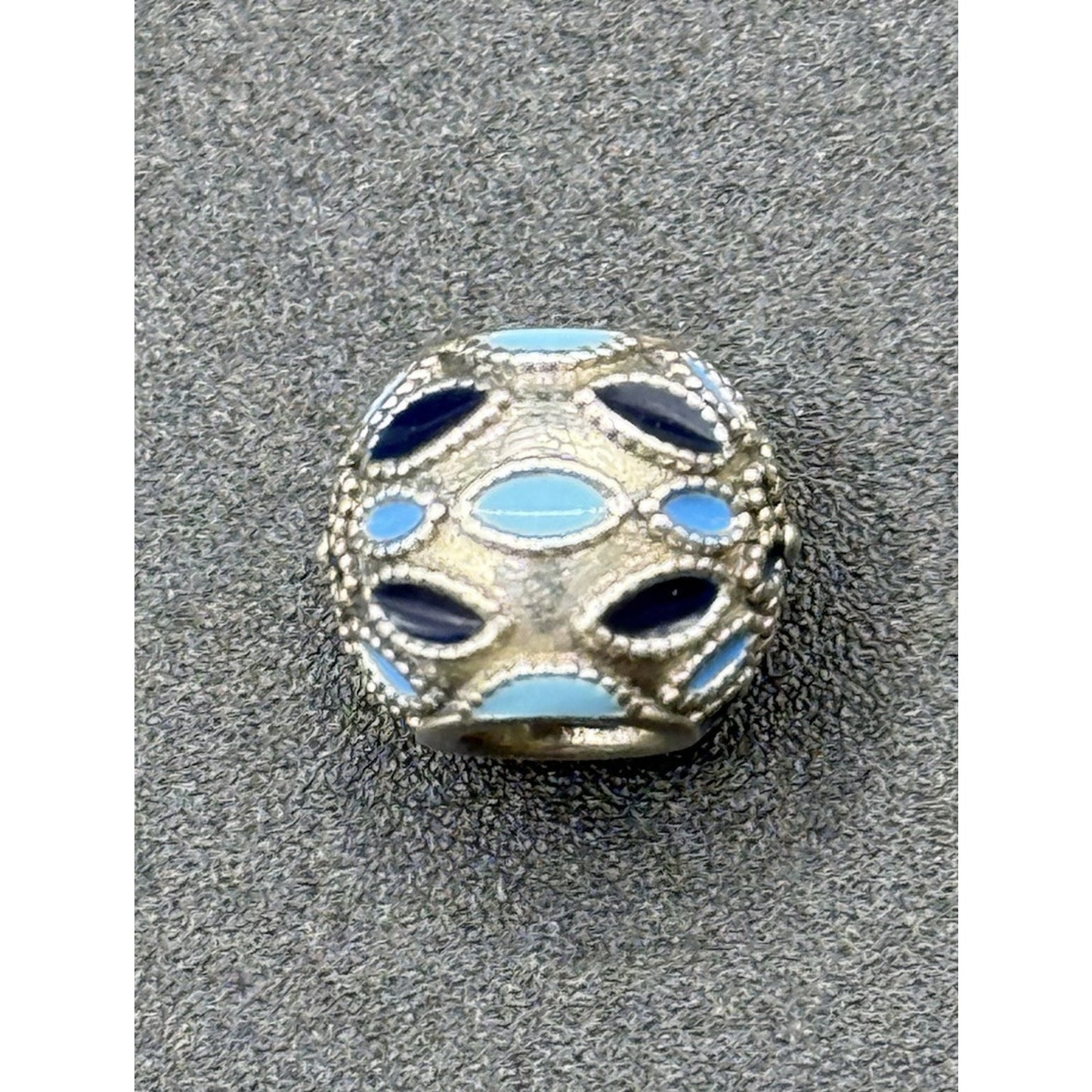 Pandora Sterling Silver Enamel Blue Snowflakes Charm ALE P12
