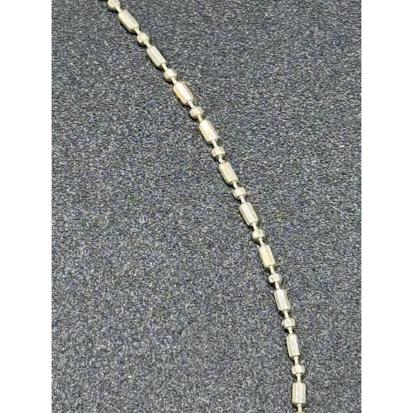 9” Sterling Silver Dashes Anklet Bracelet 925 P10