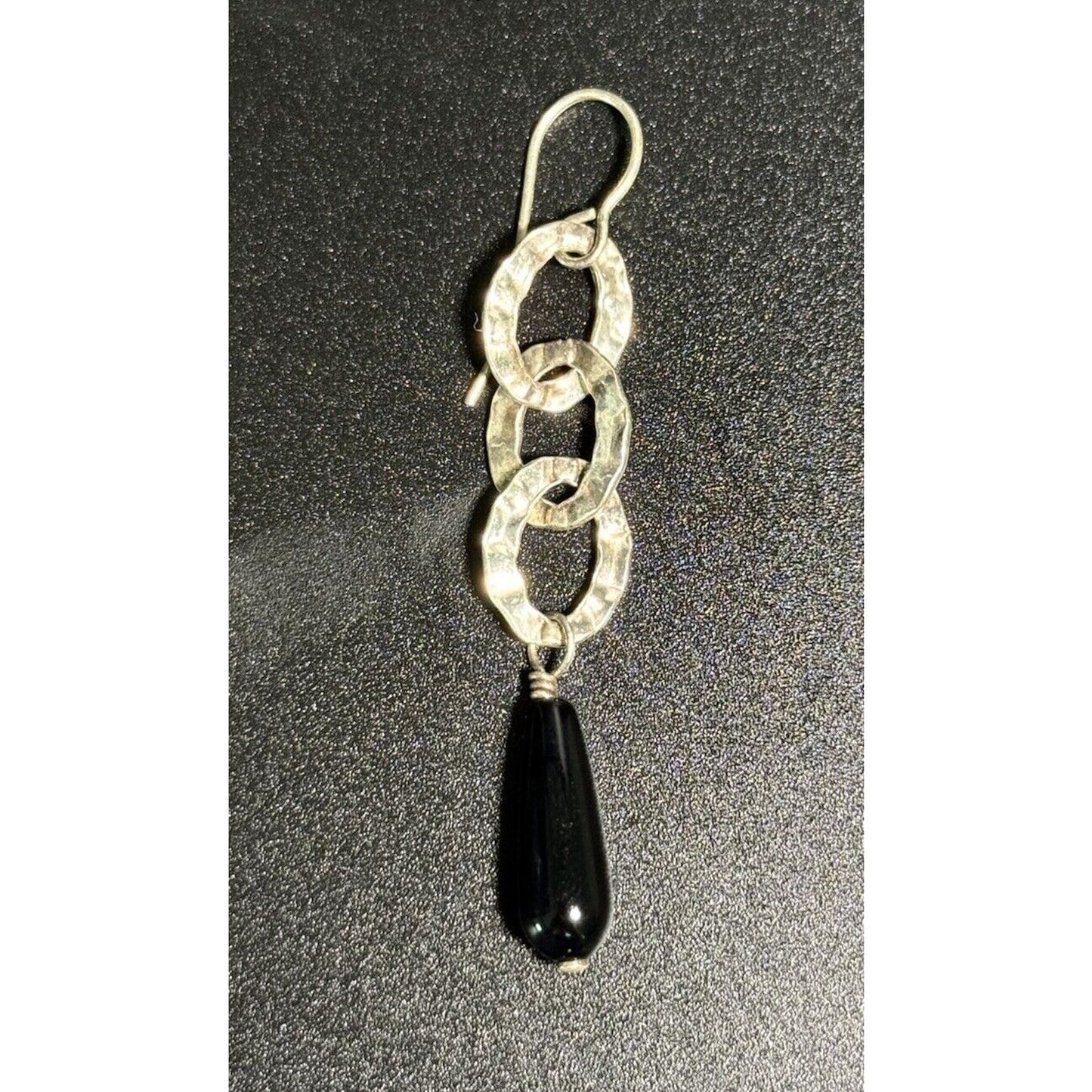 Silpada Sterling Silver Onyx Dangle Earrings 925 M28