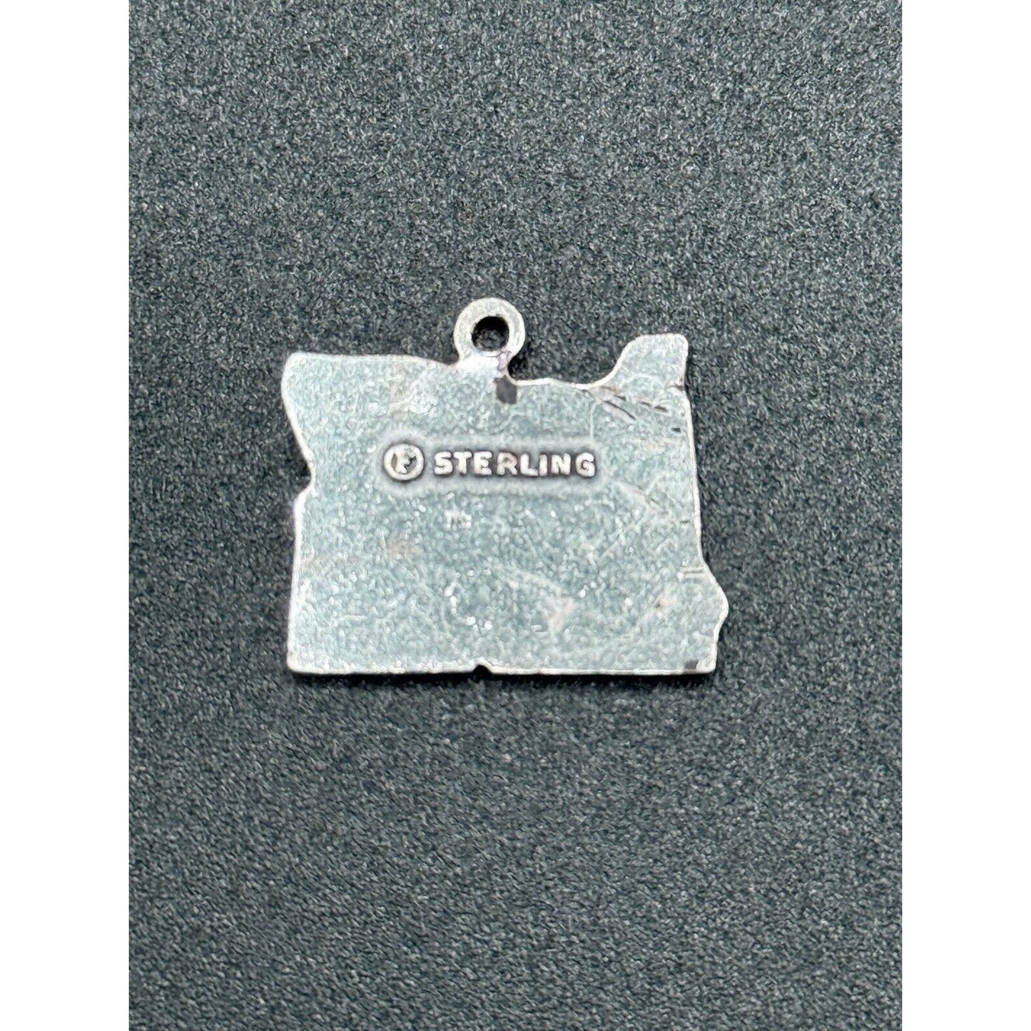 Vintage Lot Of 2 Oregon Washington Charms State 925 Sterling Silver M10