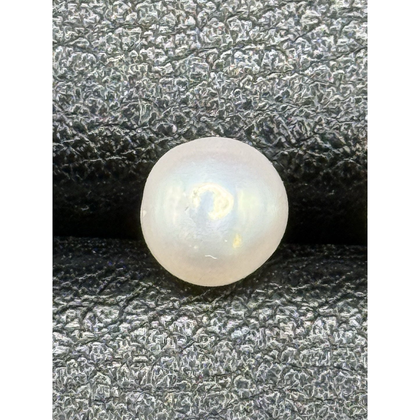 6MM Button Genuine Pearl Sterling Silver Stud Earrings 925 N17