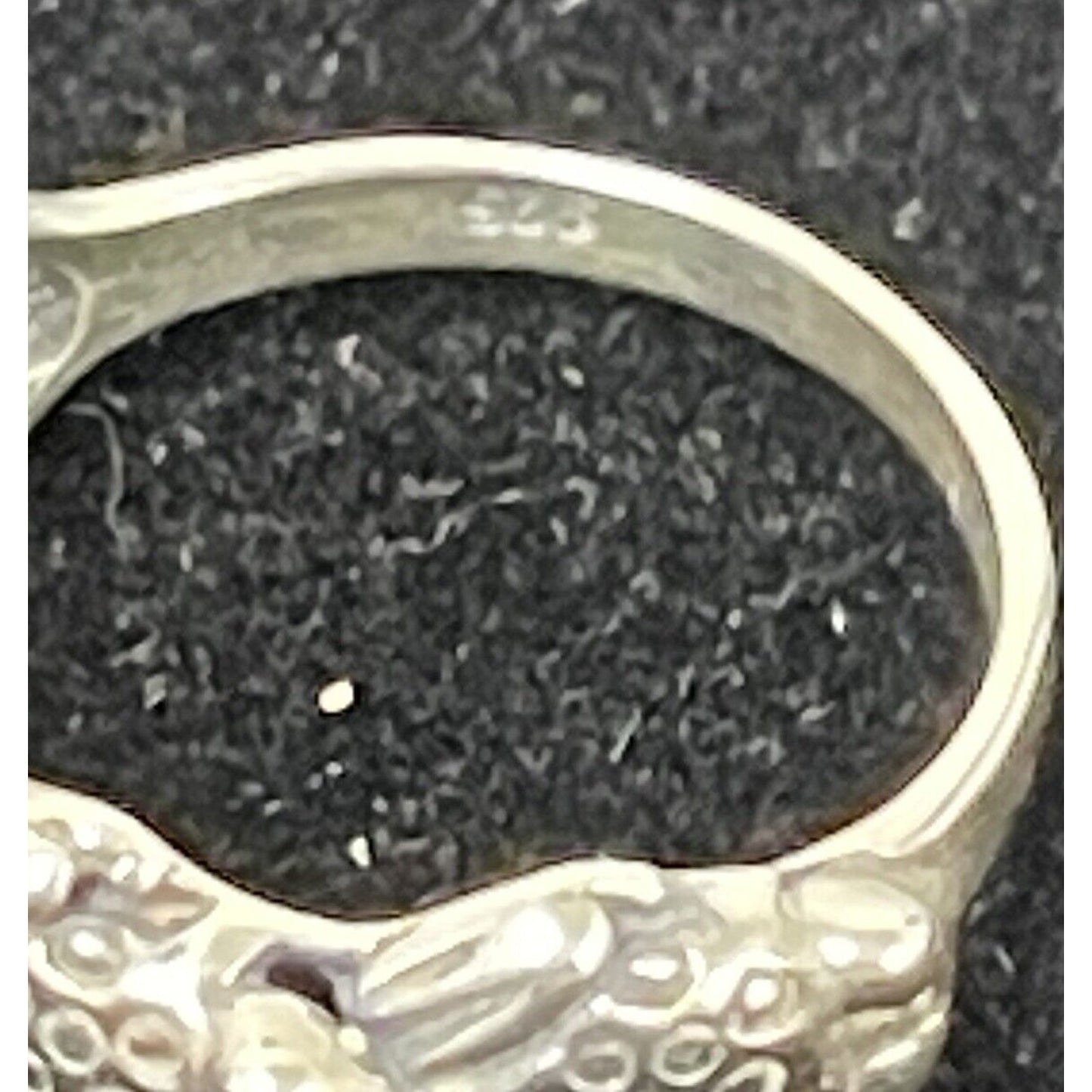 Sterling Silver Frog Ring Size 5.75 925 K29