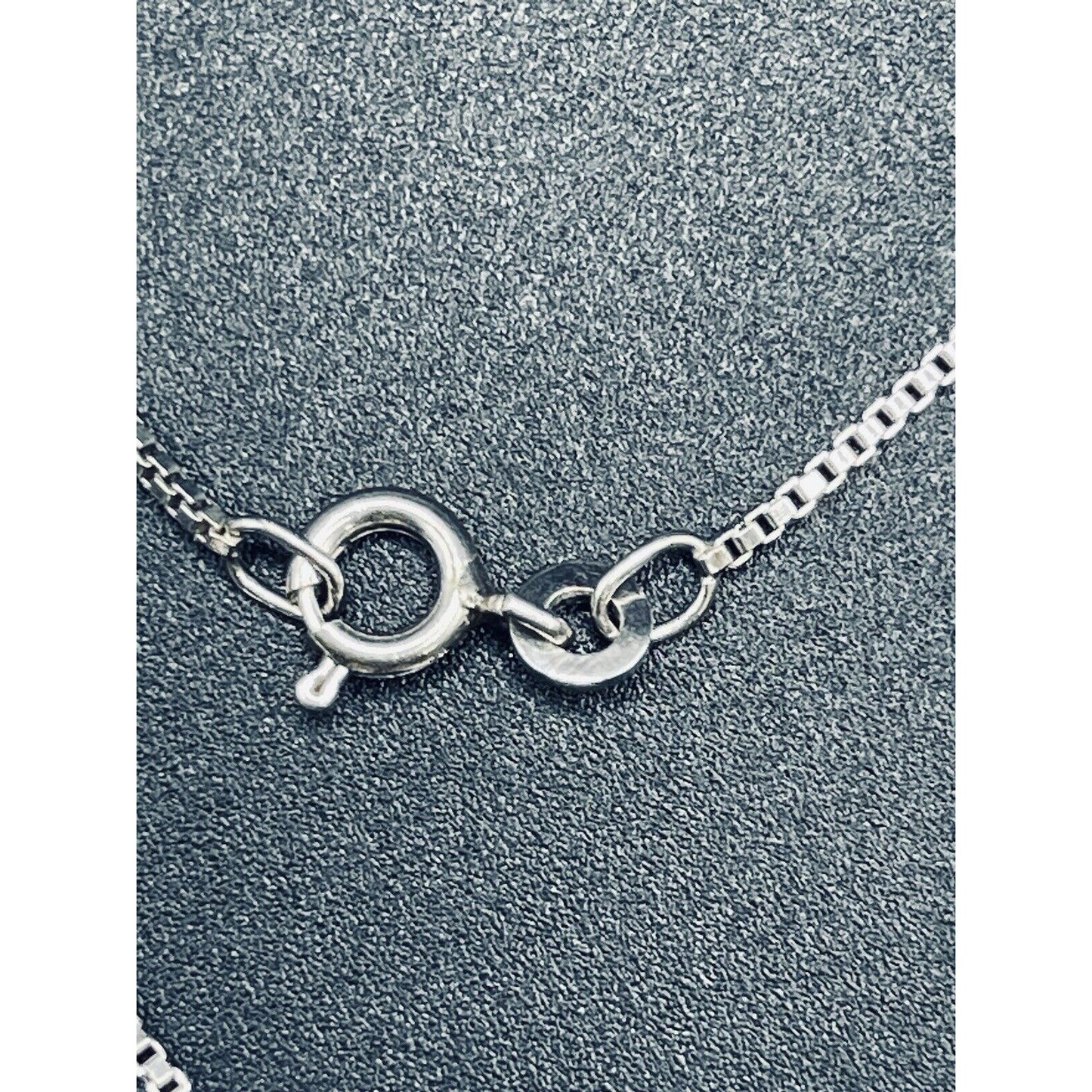 24” Vintage Multi sterling silver Gemstone Cross Pendant Necklace K12