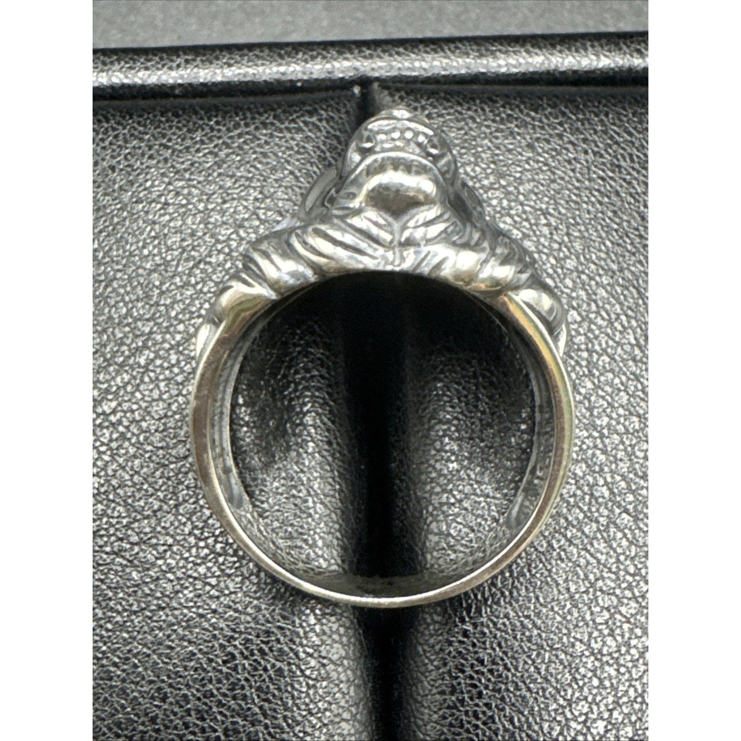 New Condition Sterling Silver Lion Head Ring 925 Size 11