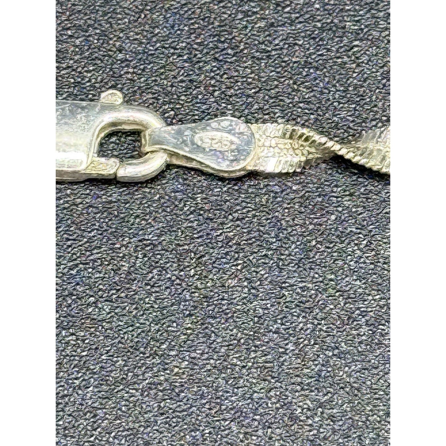 20” Vintage Sterling Silver Singapore Chain Necklace 3 Grams Q7