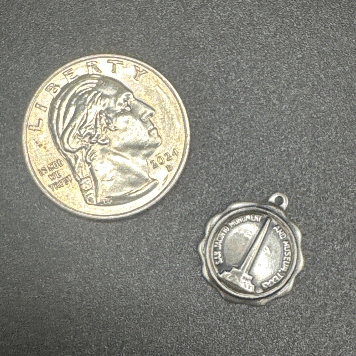 Vintage Sterling Silver San Jacinto CA Rare Souvenir Charm 925 N1