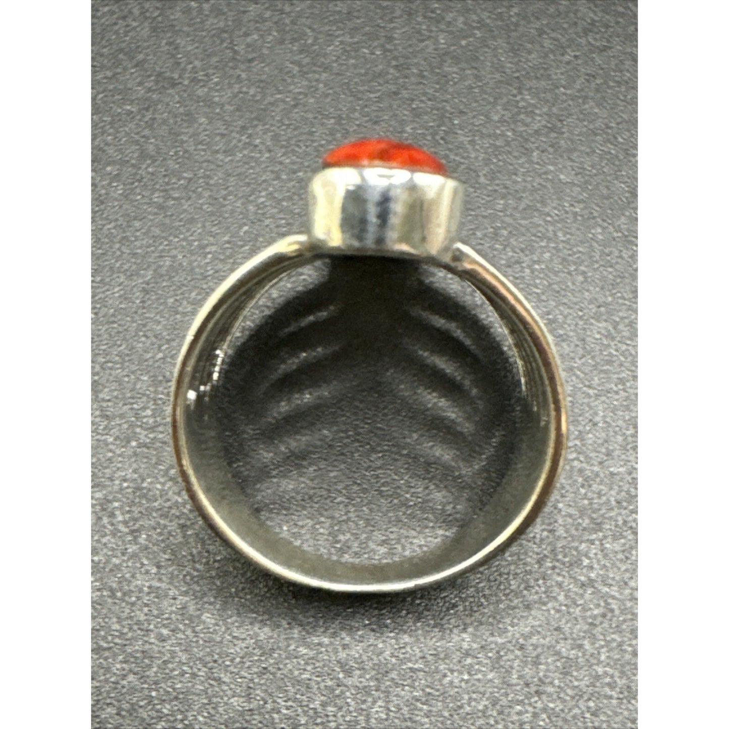 New Condition Sterling Silver Multi Gemstone Row Oblong Ring 925 Size 7.00