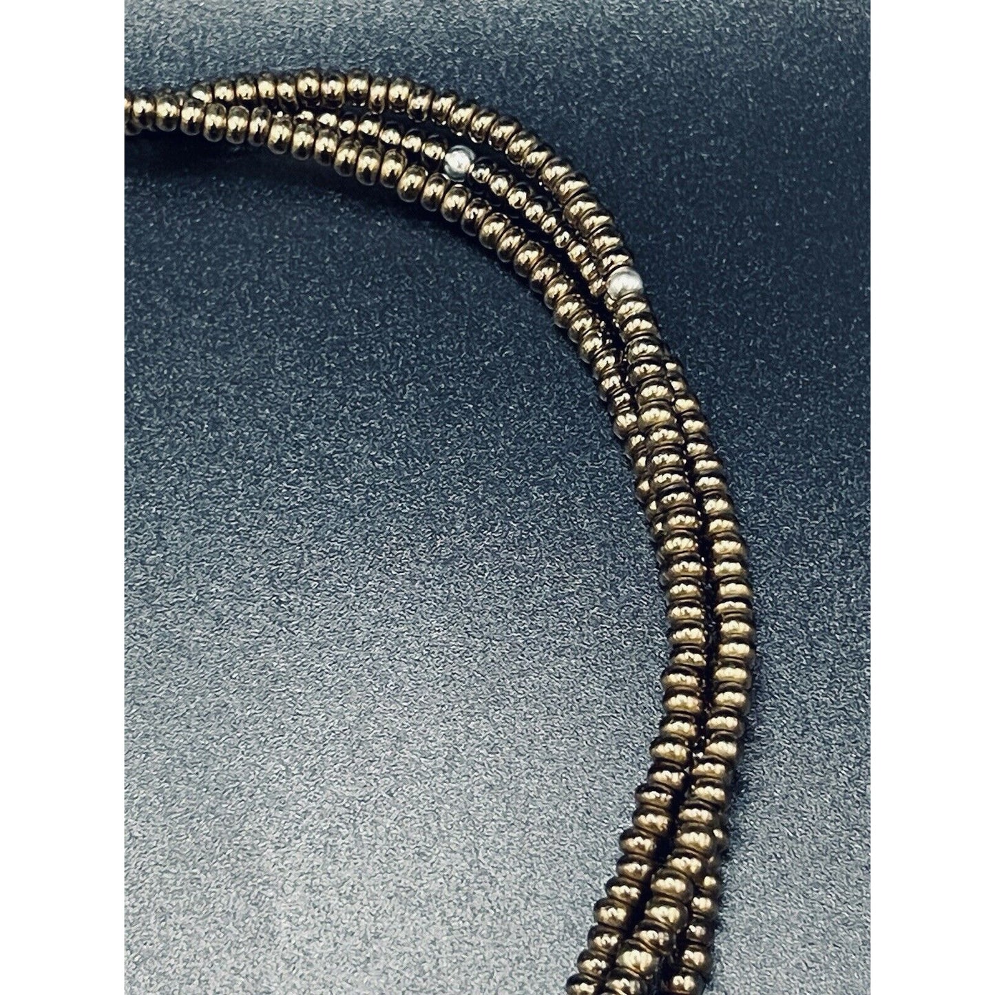 Silpada 18” Copper Brad Triple Strand Necklace 925 Extension L19