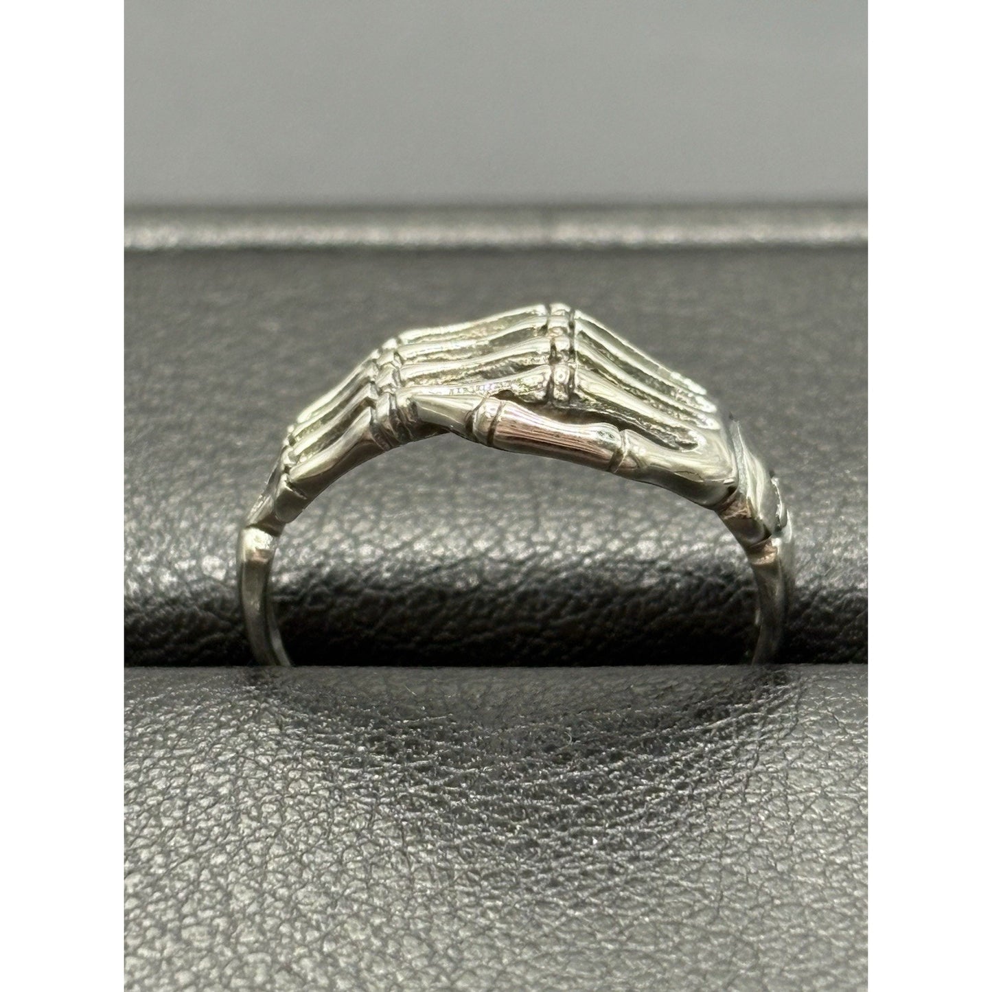 New Condition Sterling Silver Skeleton Hands Size 7