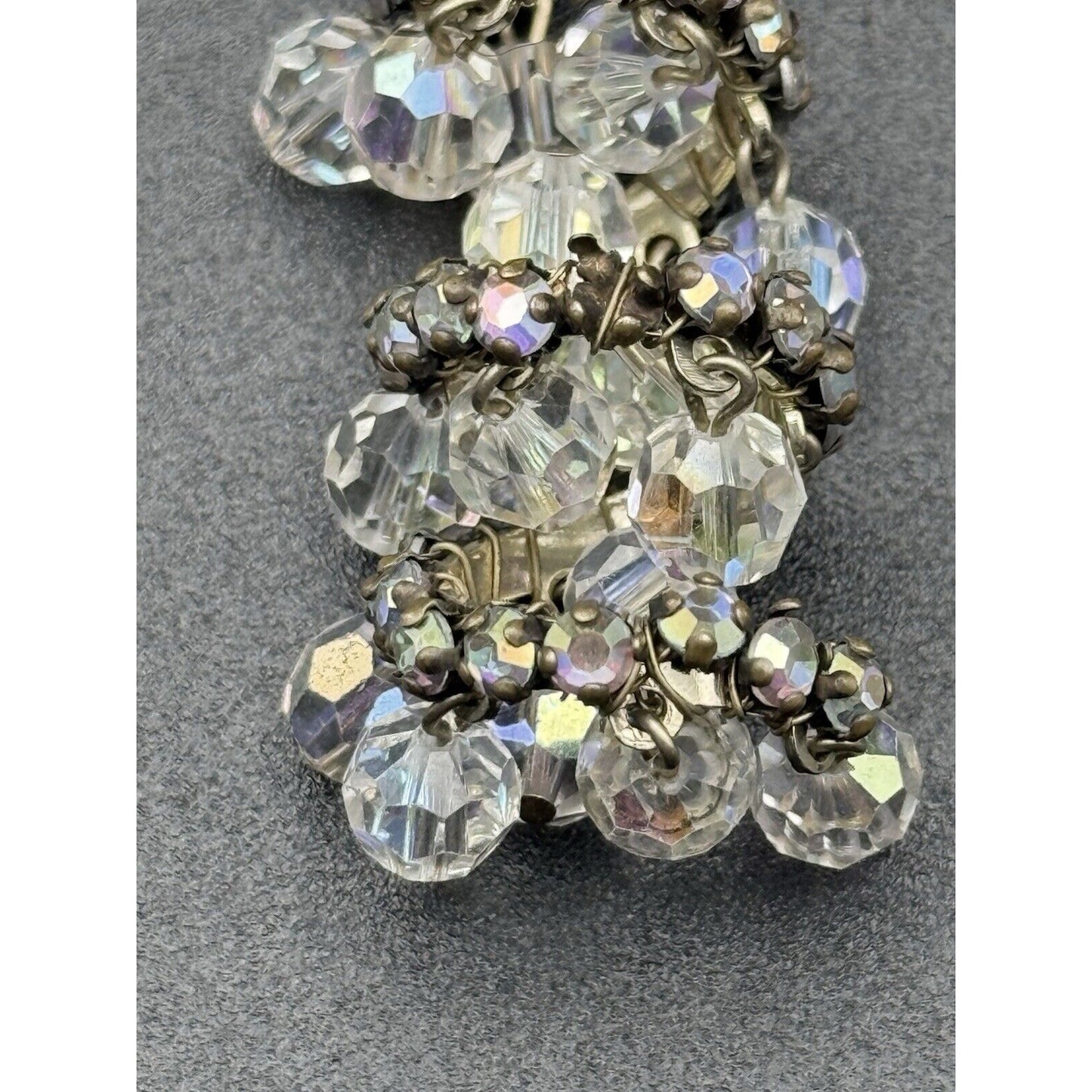 Jonne By Schrager Aurora Borealis Spiral Dangle Earrings N11