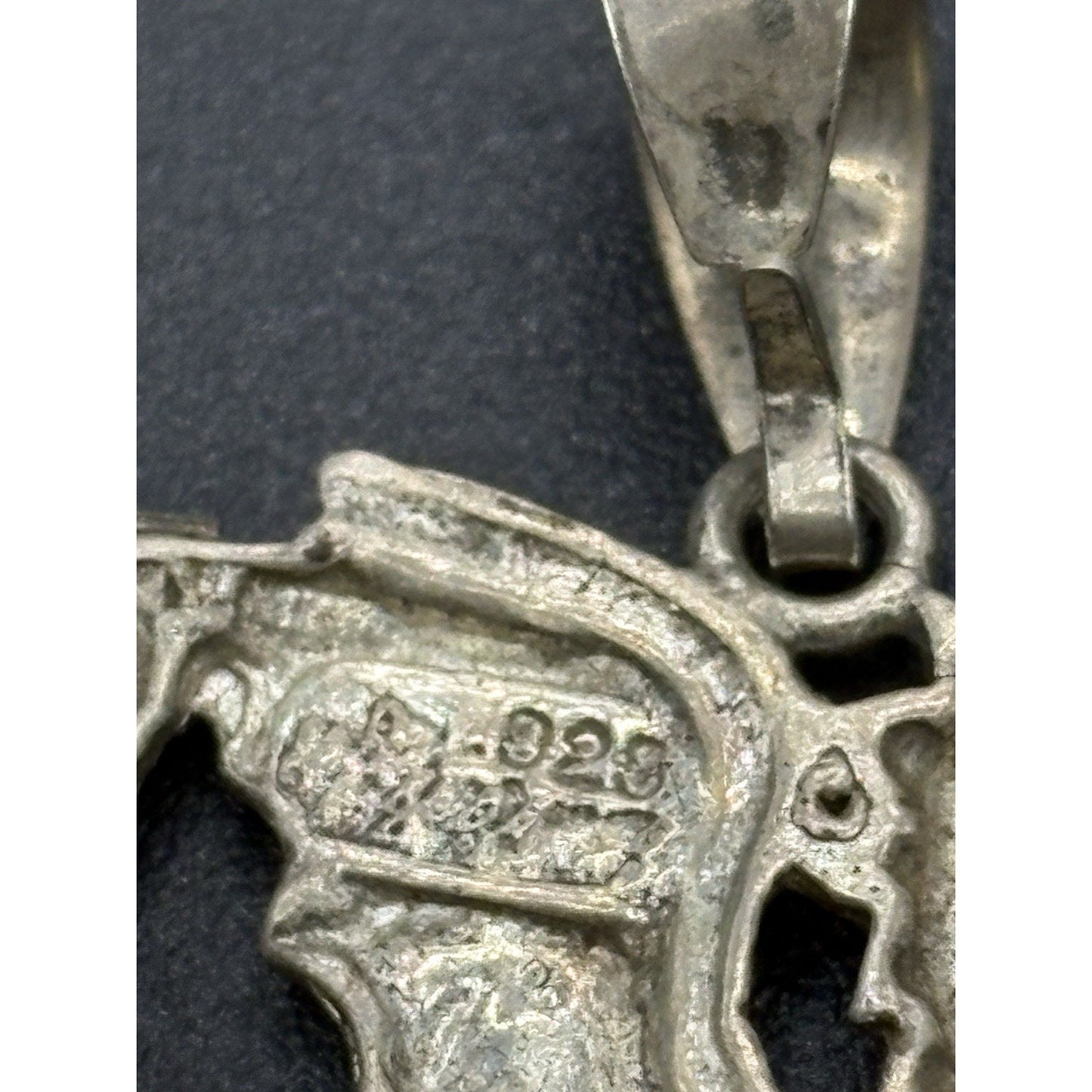 Vintage Sterling Silver Dragon Pendant Charm 5 Grams W18