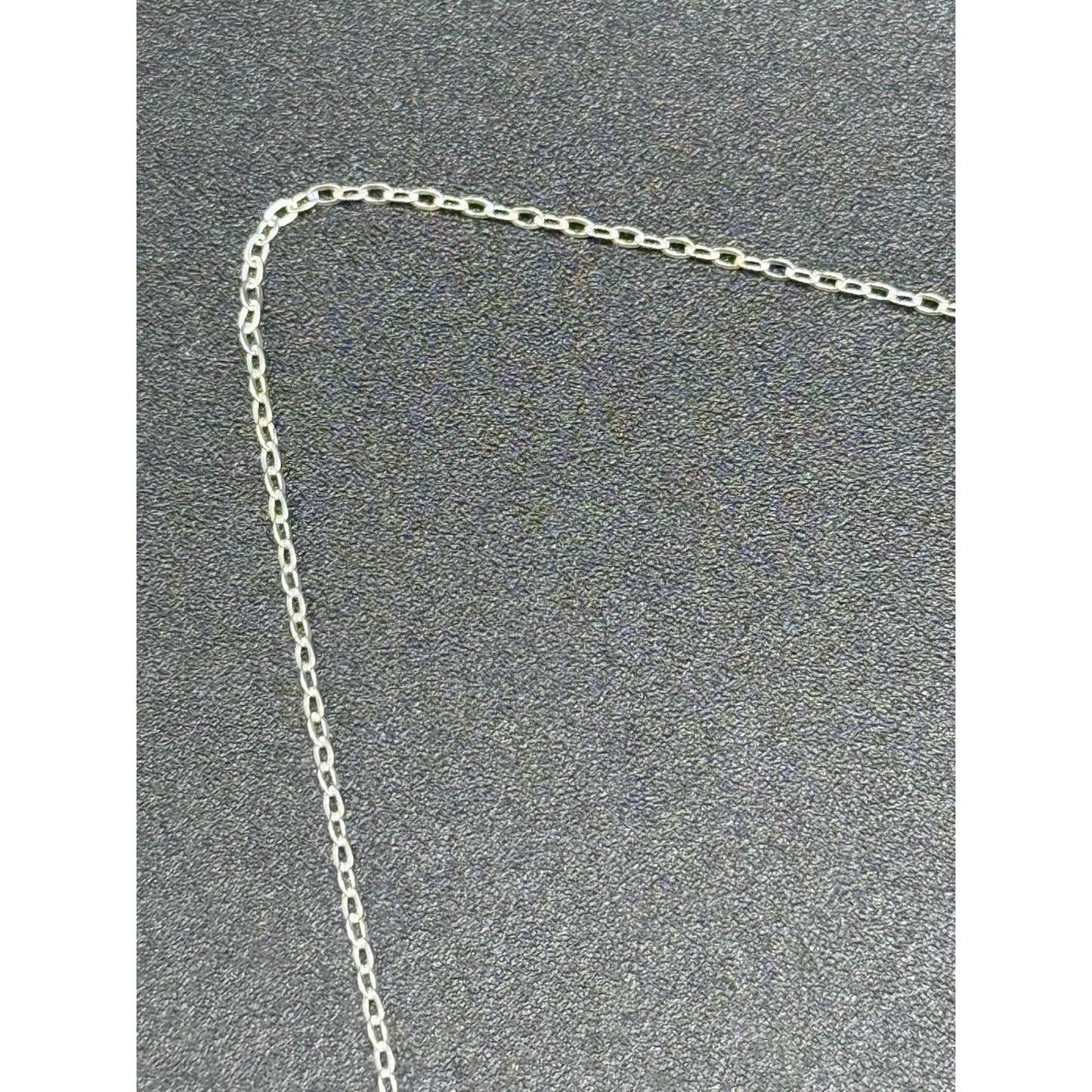 18” Sterling Silver Lab Opal Whale Tail Pendant Necklace 925 P10