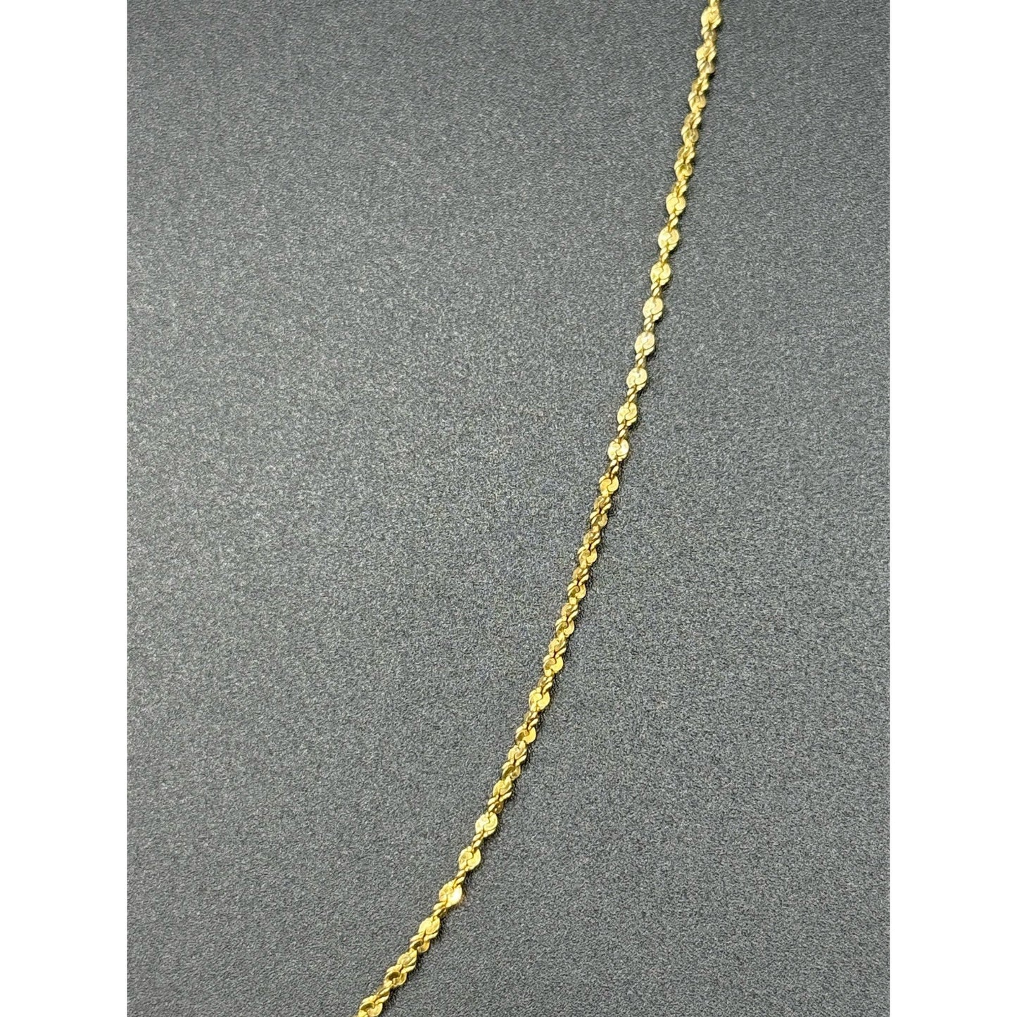 20” Gold Sterling Silver Twist Chain Necklace 925 P5