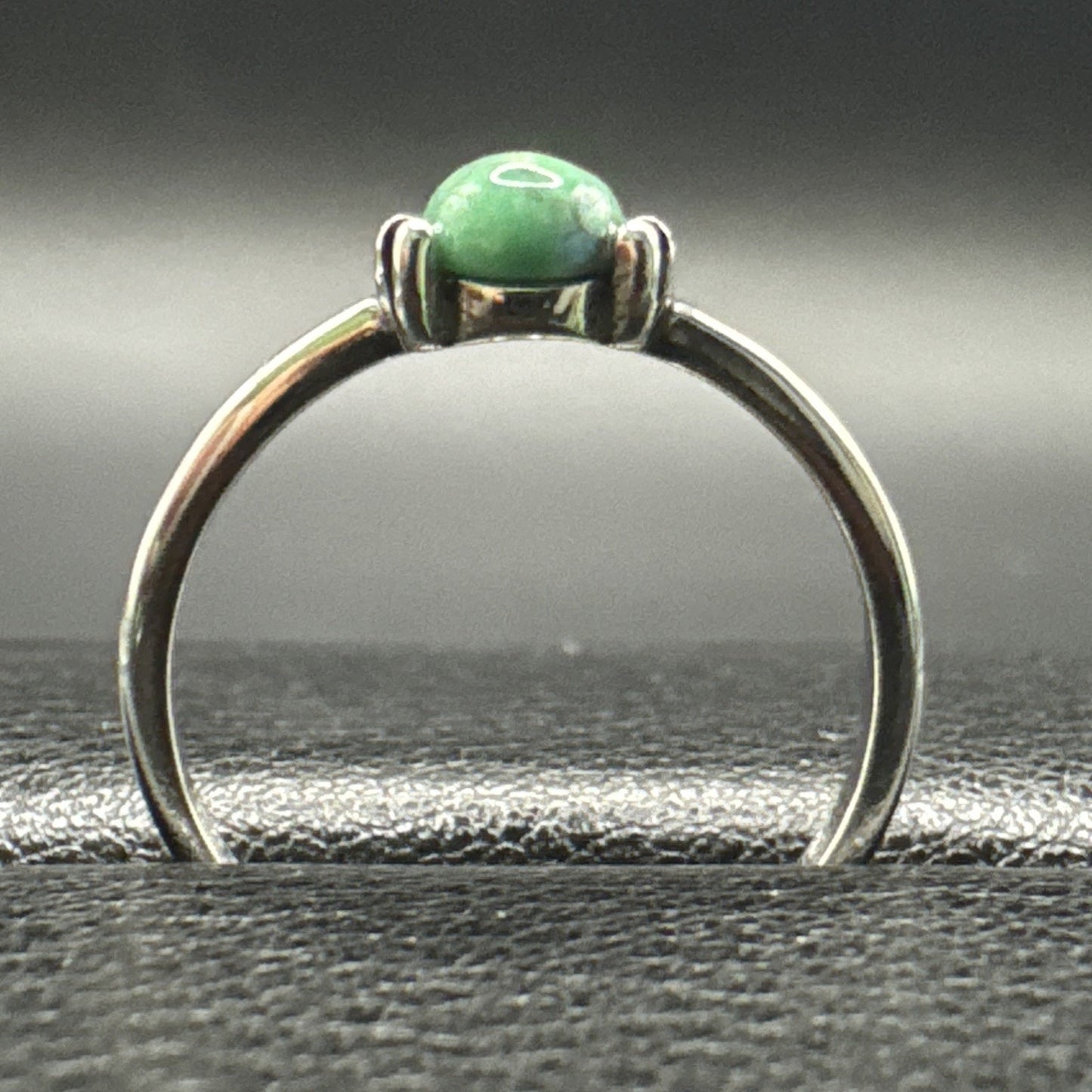New Condition Sterling Silver Turquoise Bunny Rabbit Ring 925 Size 7 R01