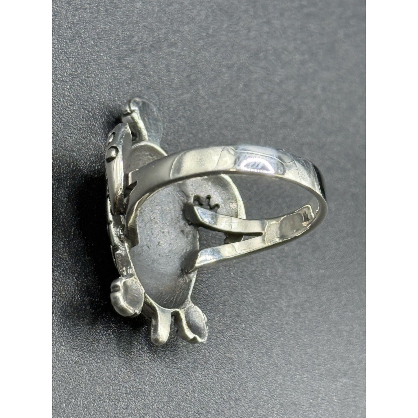 New Condition Sterling Silver Sea Turtle Ring Size 7.00