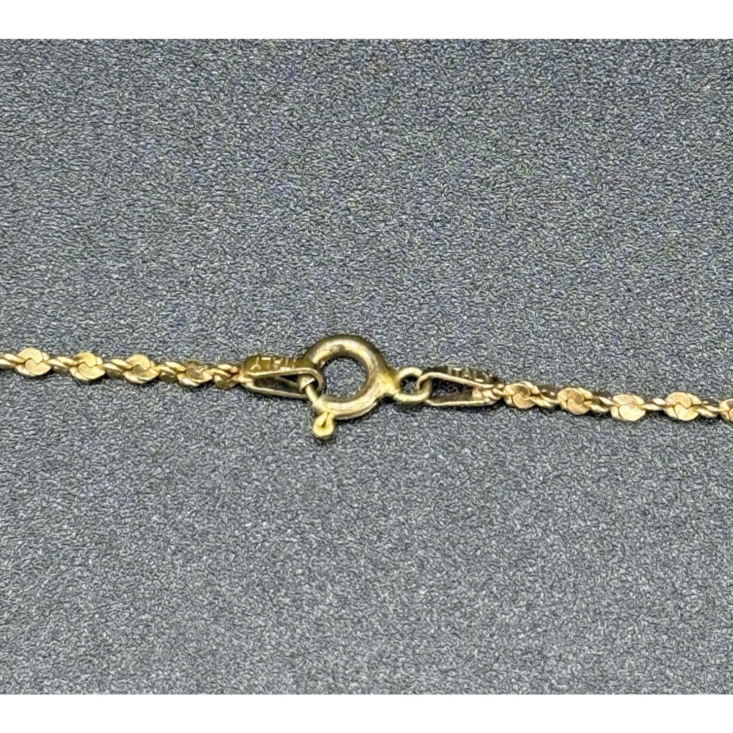 20” Gold Sterling Silver Twist Chain Necklace 925 P5