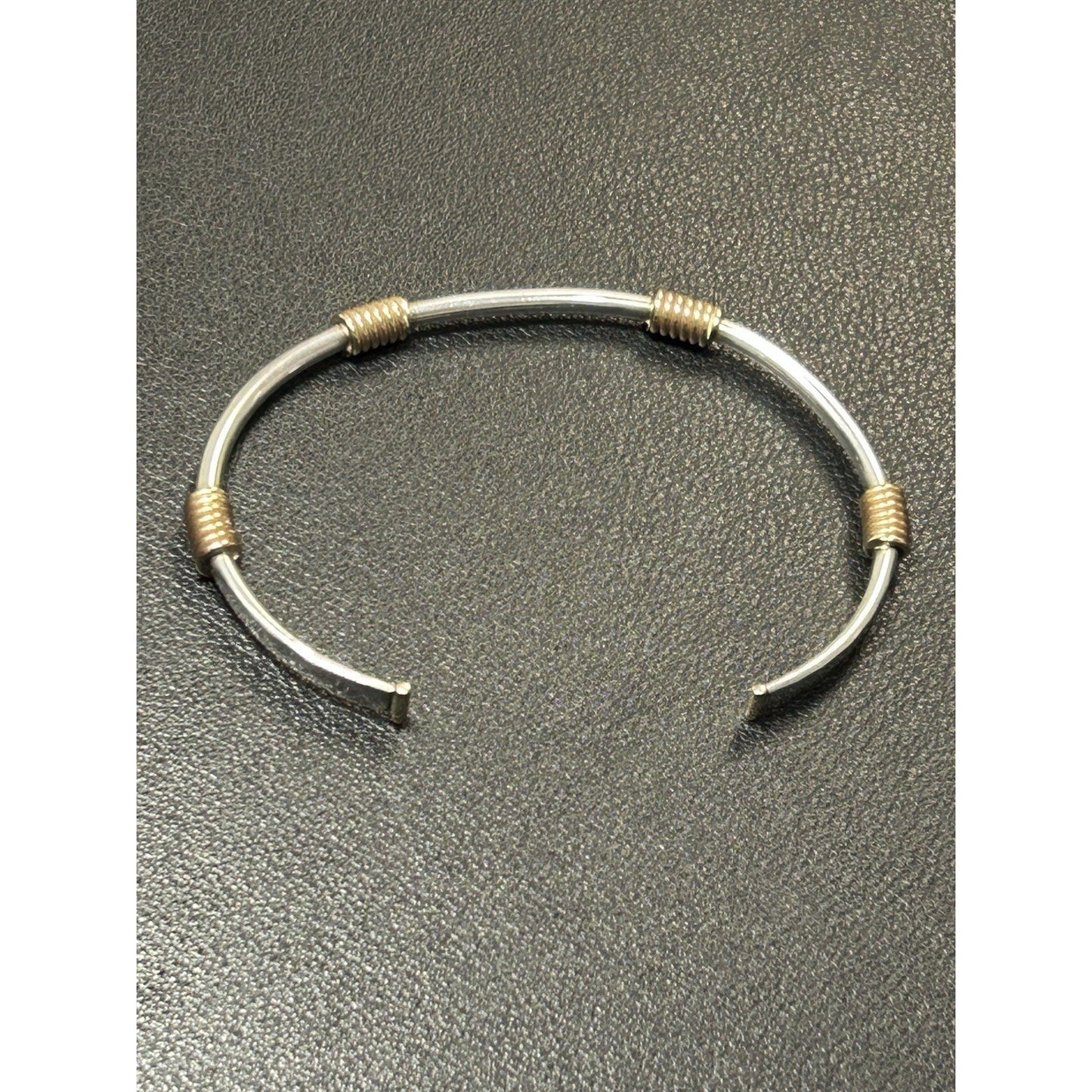 7” James Avery 14k Gold Sterling Silver Kalahari Cuff Bracelet P25