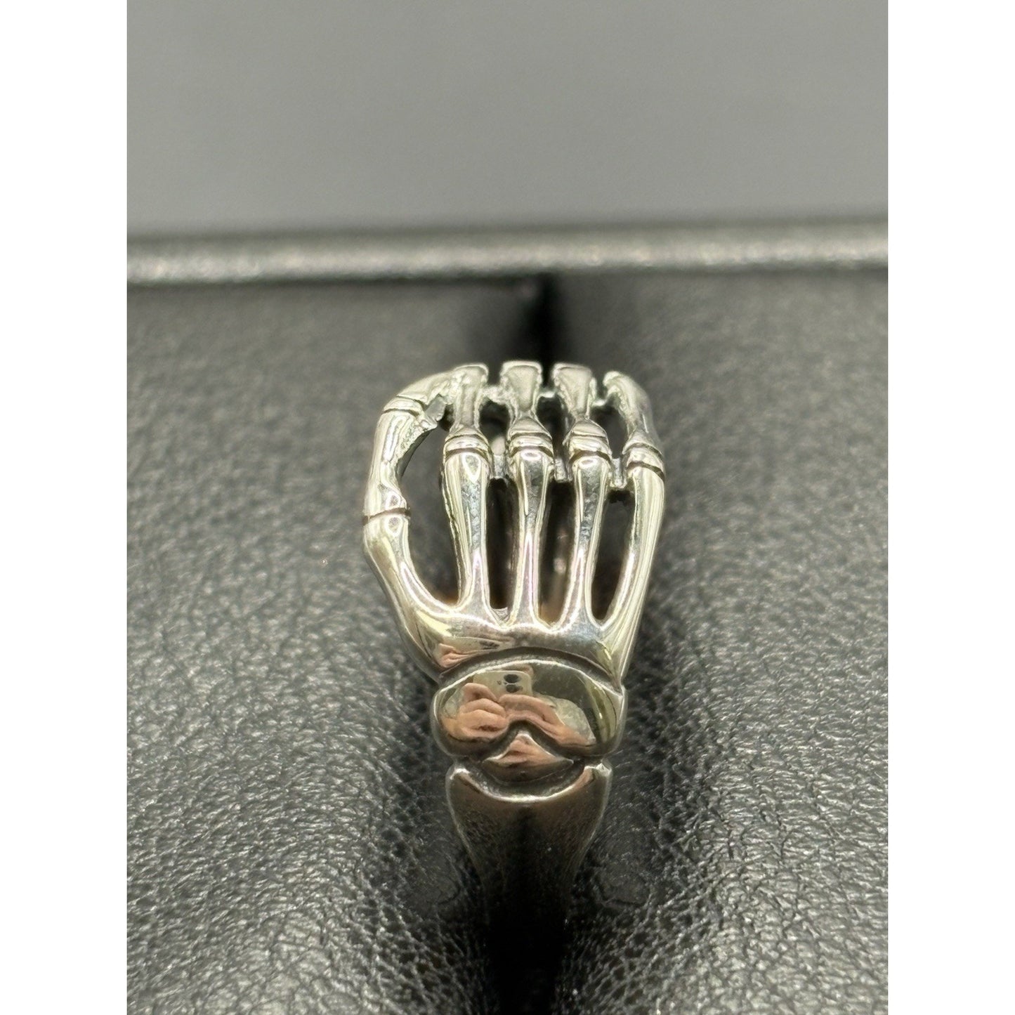 New Condition Sterling Silver Skeleton Hands Size 7