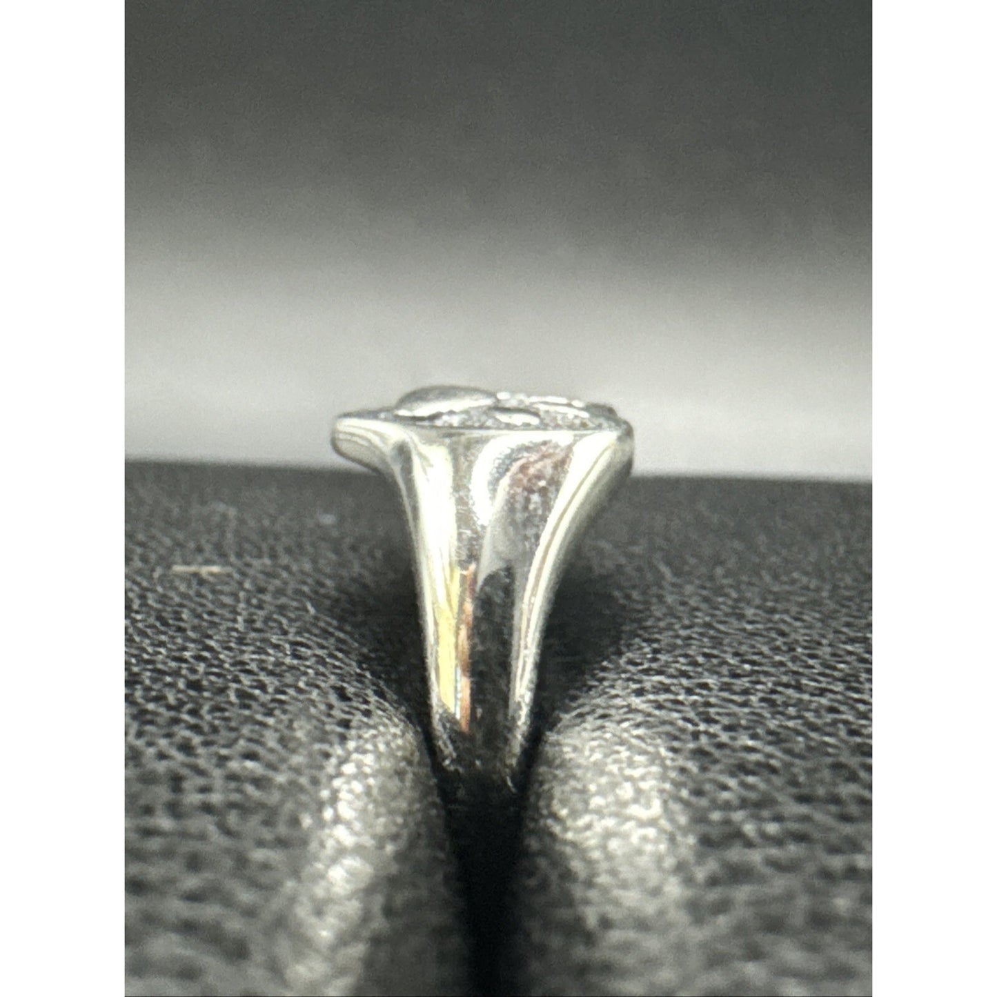 New Condition Sterling Silver Heart Paw Pet Print Ring 925 Size 7