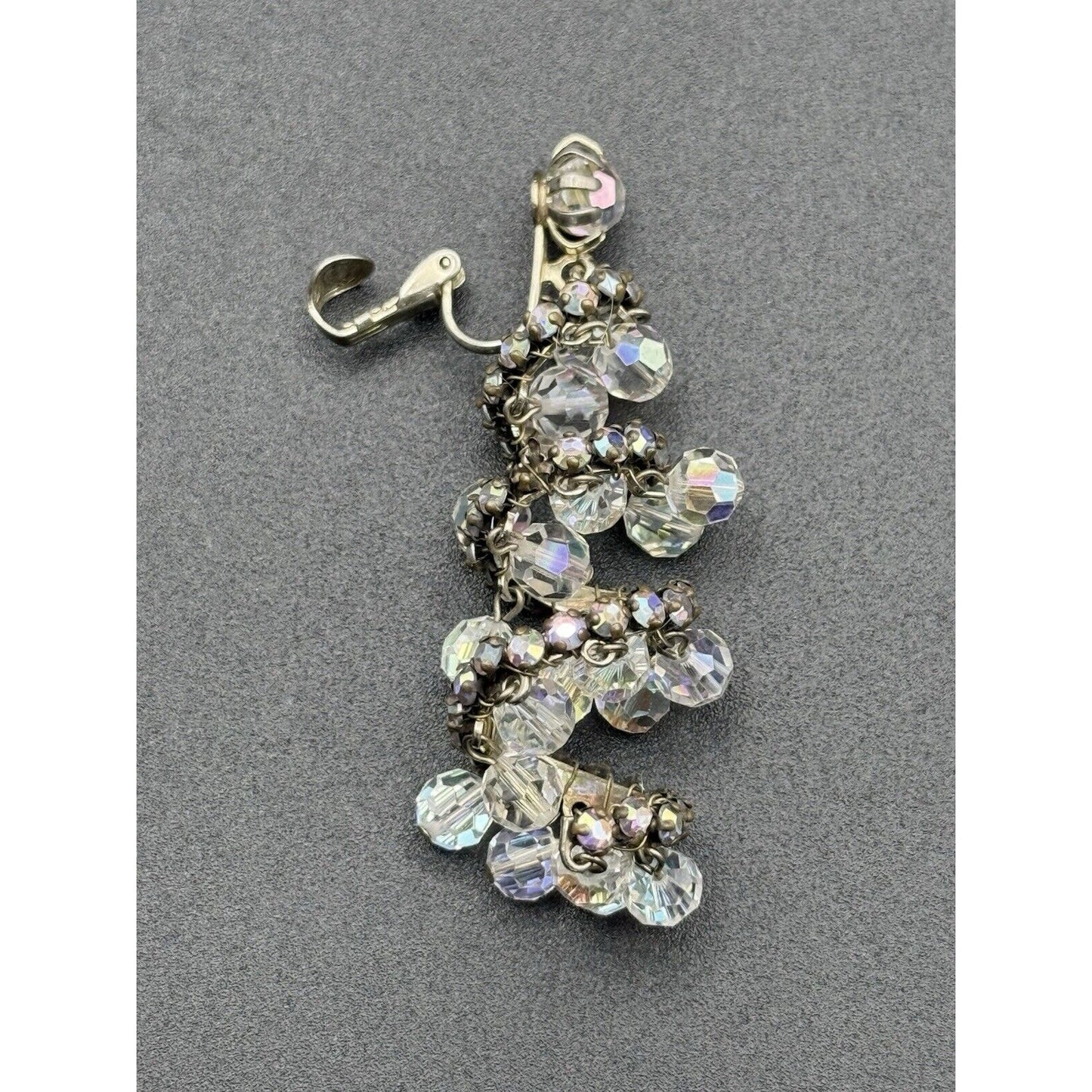 Jonne By Schrager Aurora Borealis Spiral Dangle Earrings N11