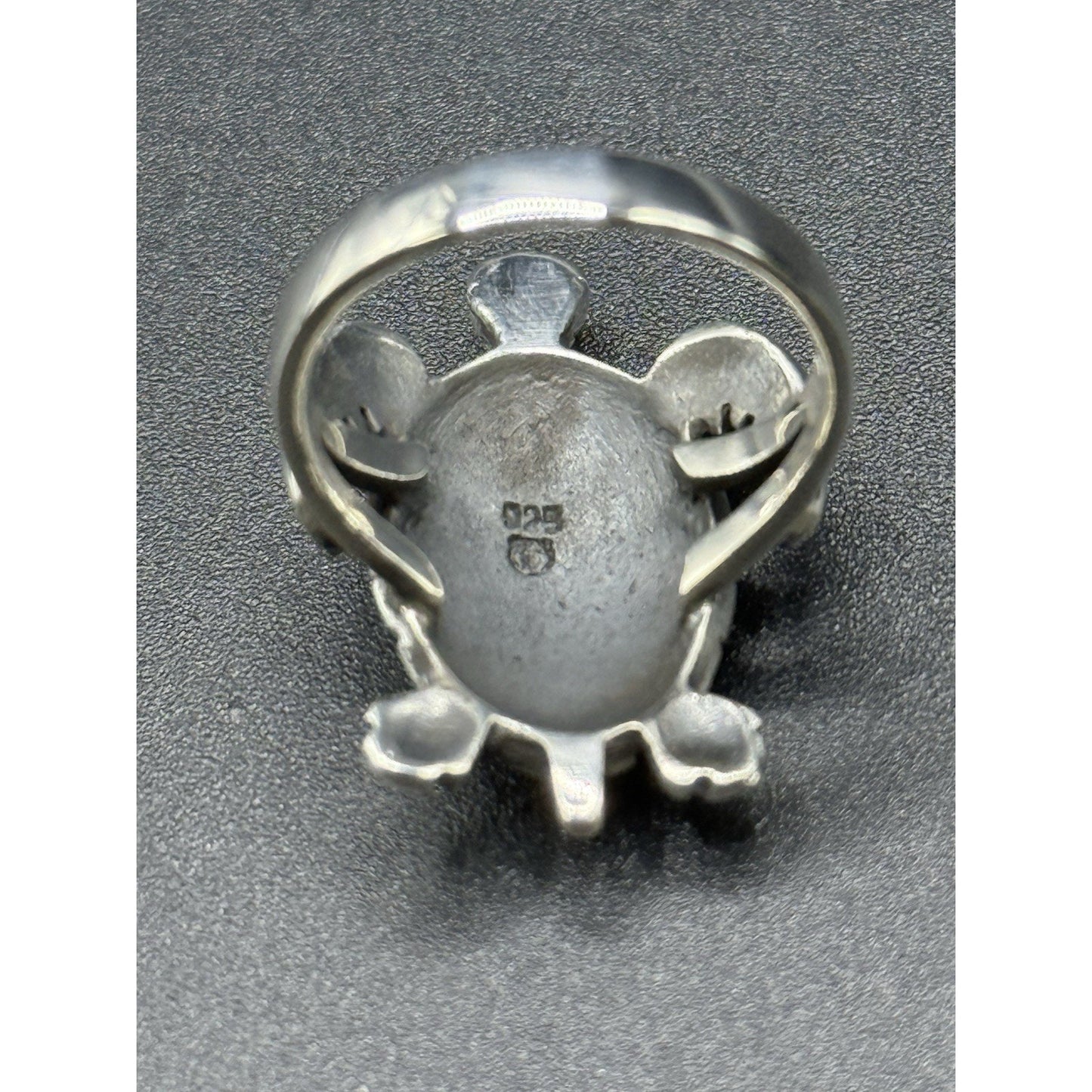New Condition Sterling Silver Sea Turtle Ring Size 7.00