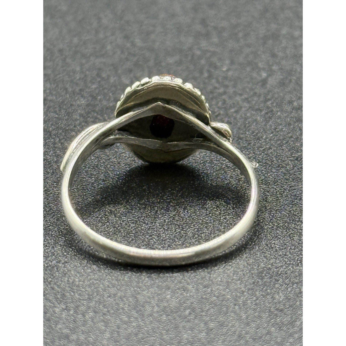 New Condition Sterling Silver Genuine Goldstone Ring Size 8.00 925 P20