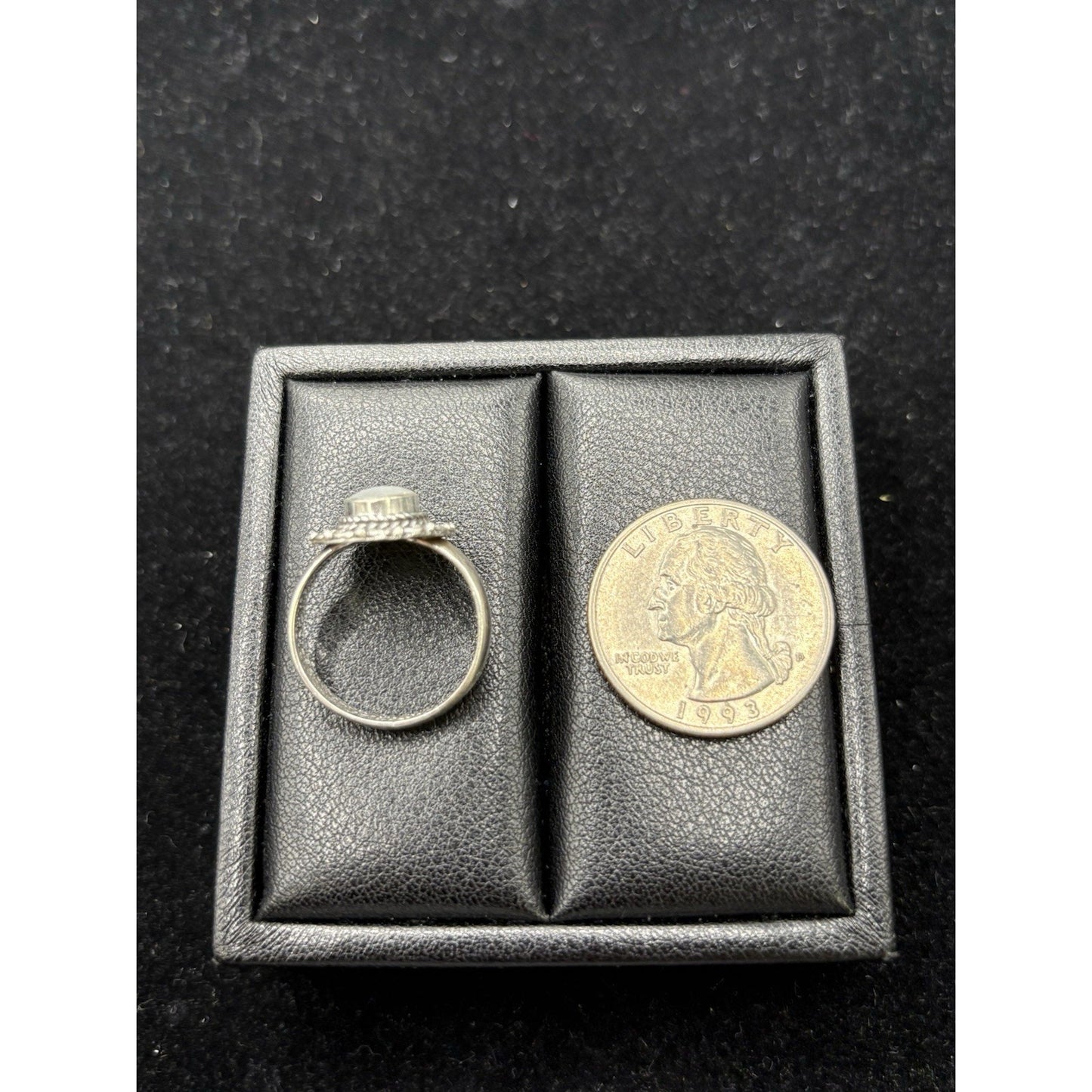 New Condition Sterling Silver Moonstone Ring Size 7