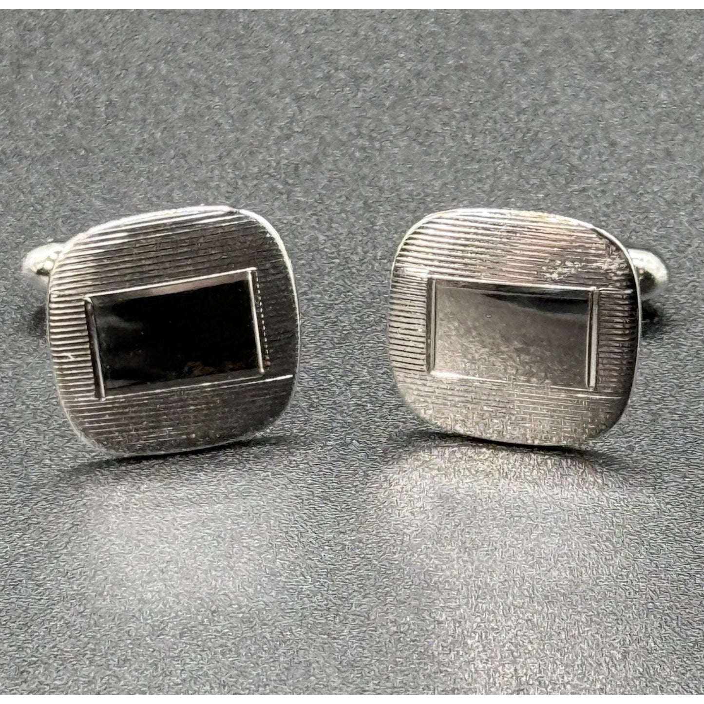 Excellent Used Condition Sterling Silver Cuff Links Engraveable 7 Grams N13