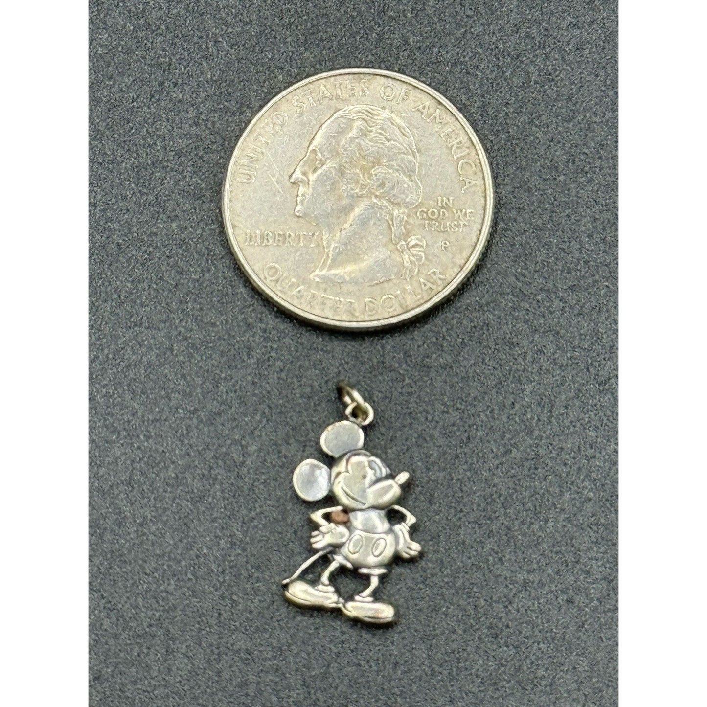 Vintage Mickey Mouse Disney Charm Made In USA RARE! R8