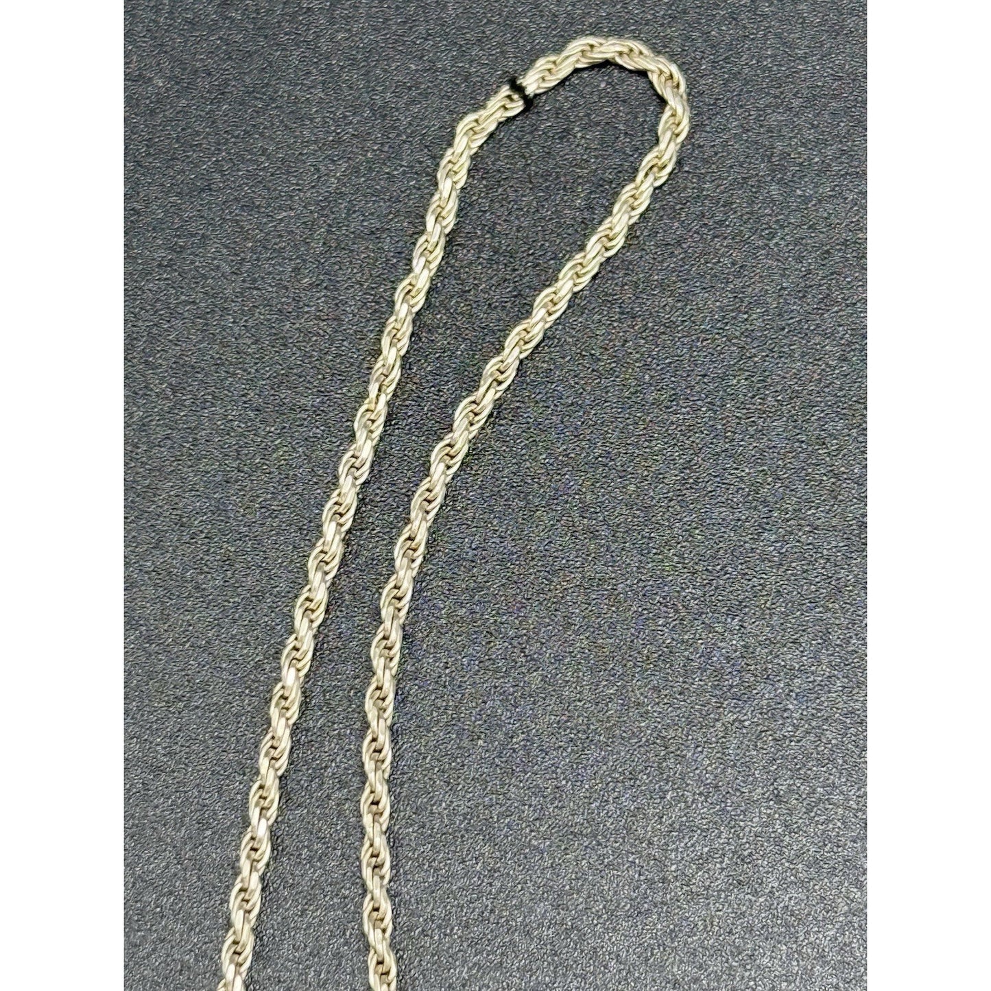 30” Sterling Silver Rope Chain 1.50MM 8 Grams Q7