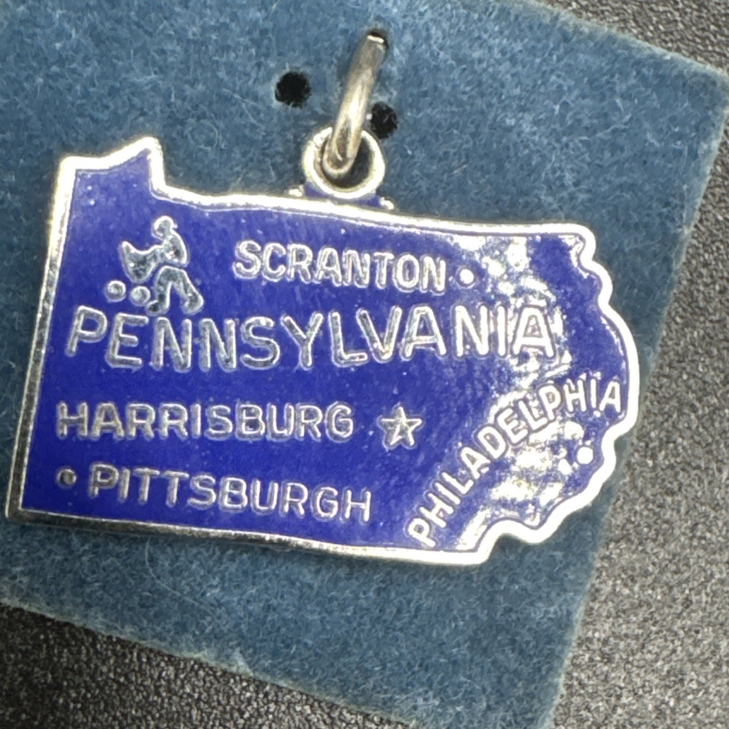 Sterling Silver Vintage Pennsylvania Charm Lot Of Two 925 P2