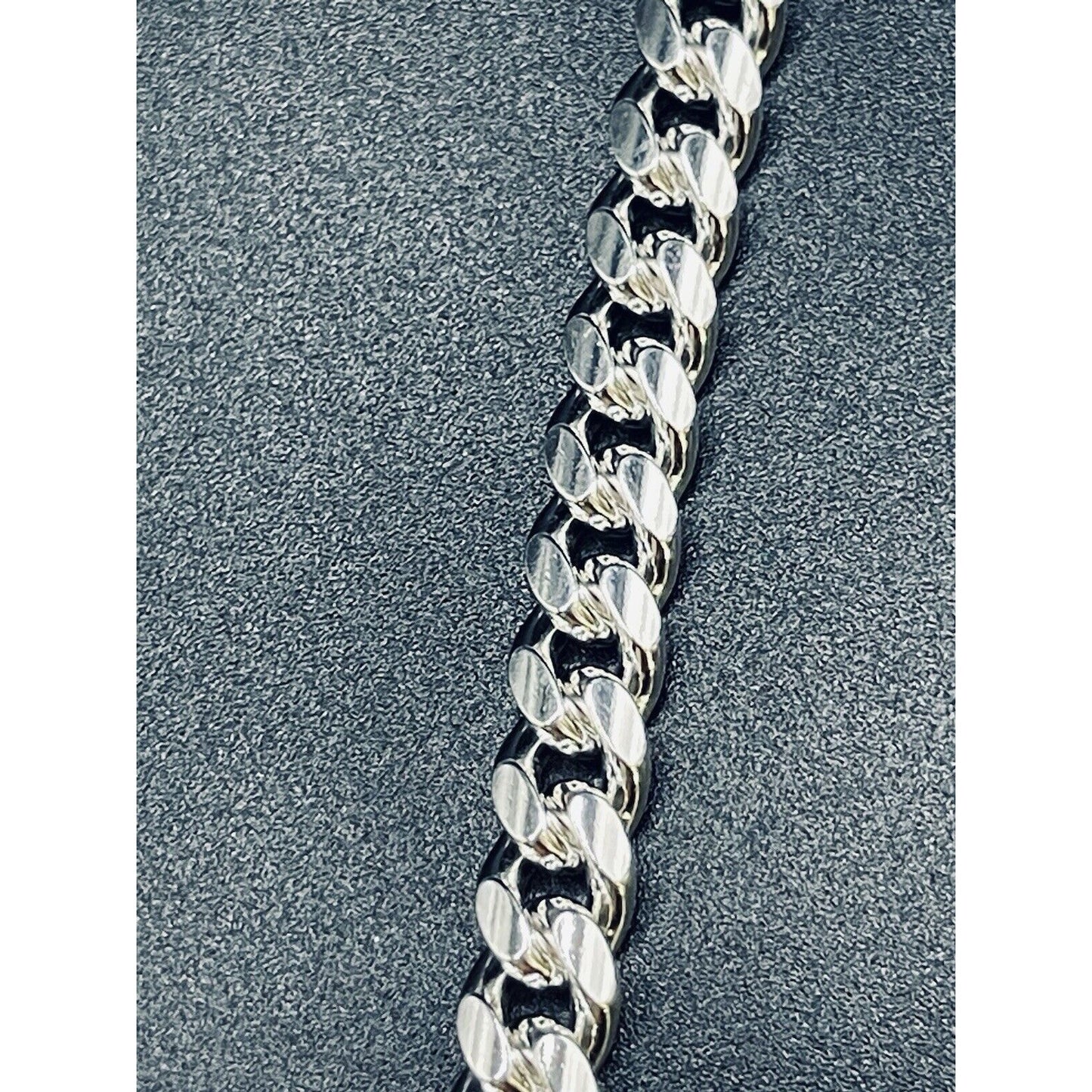 New Condition 20” Sterling Silver 6MM Curb Link Chain Necklace 55 Grams 925 L18