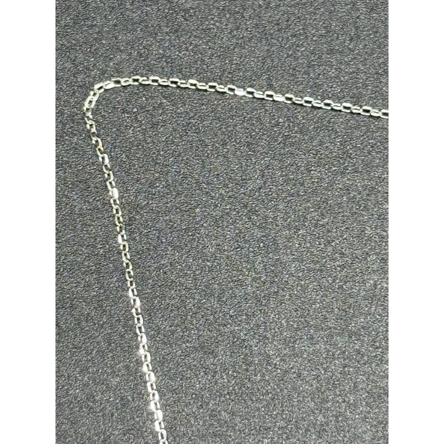 18” New Condition Sterling Silver Cross Bead Pendant Necklace 925
