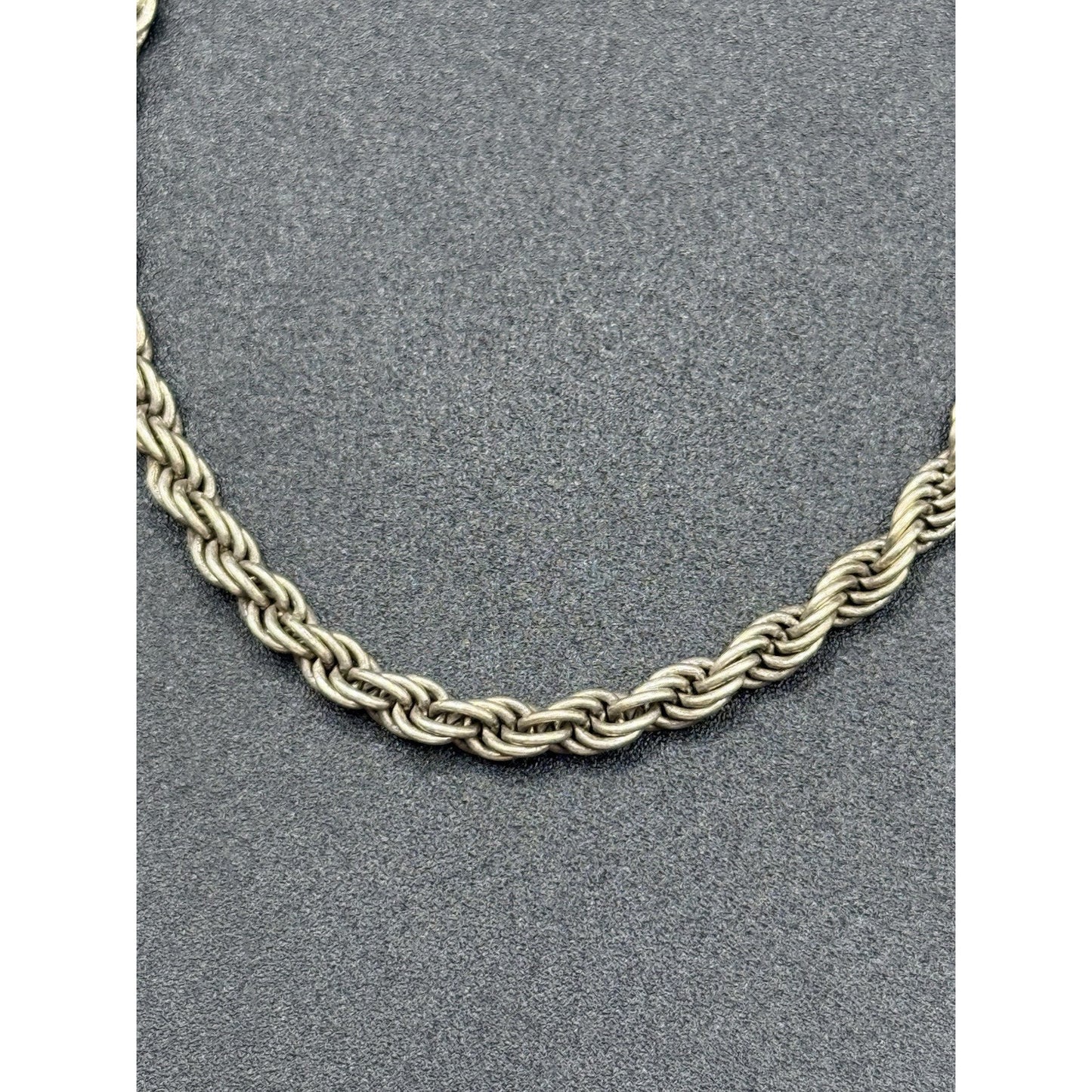7.5” Sterling Silver Rope Chain Bracelet 8 Grams 3MM P6