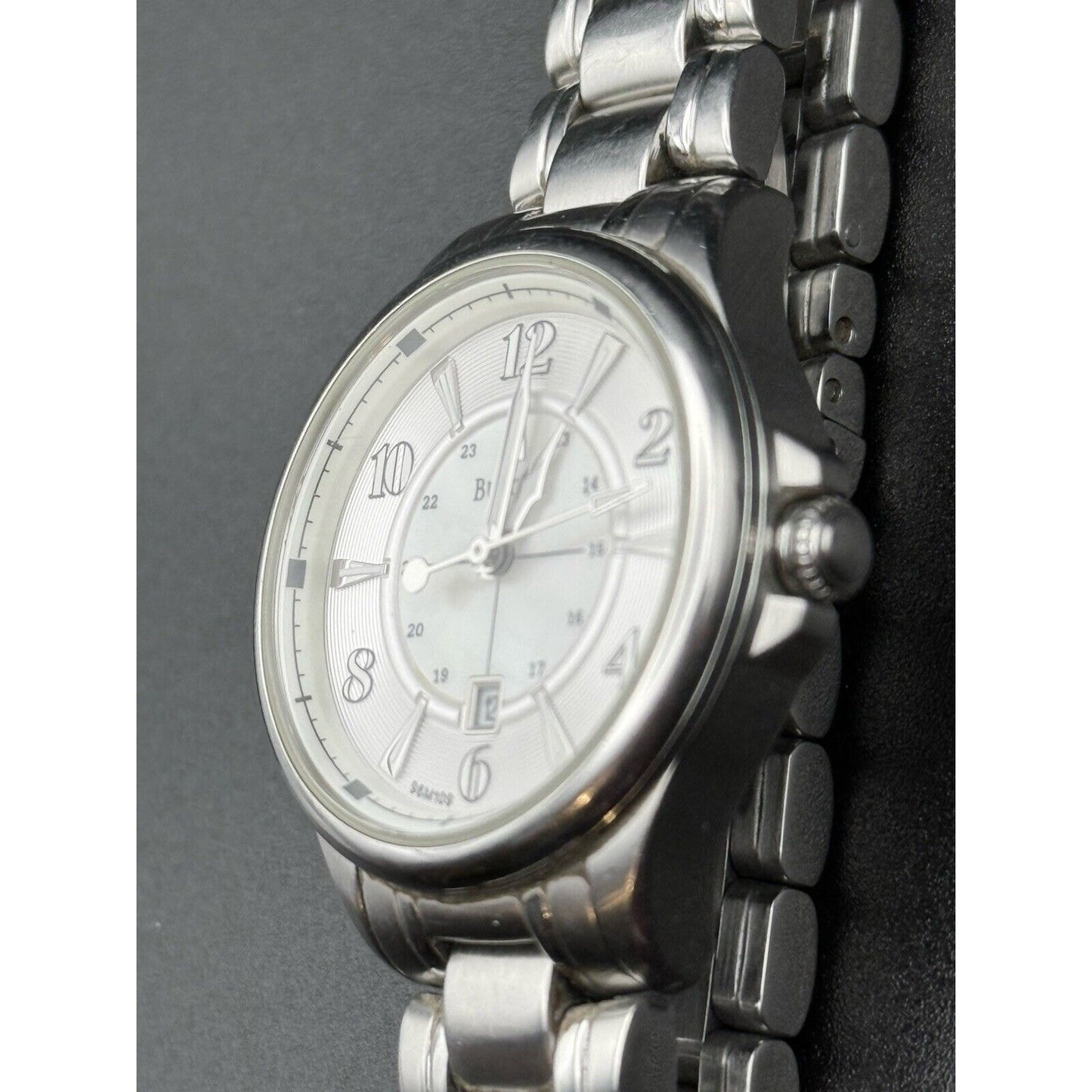 6” Bulova Ladies Watch Steel 36MM New Battery N12