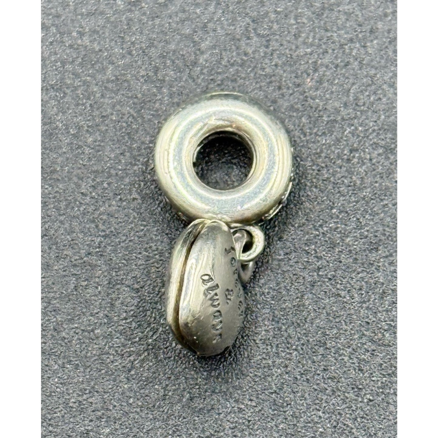 Pandora Sterling Silver Cubic Zirconia Locket Charm “My Beautiful Wife” ALE P12