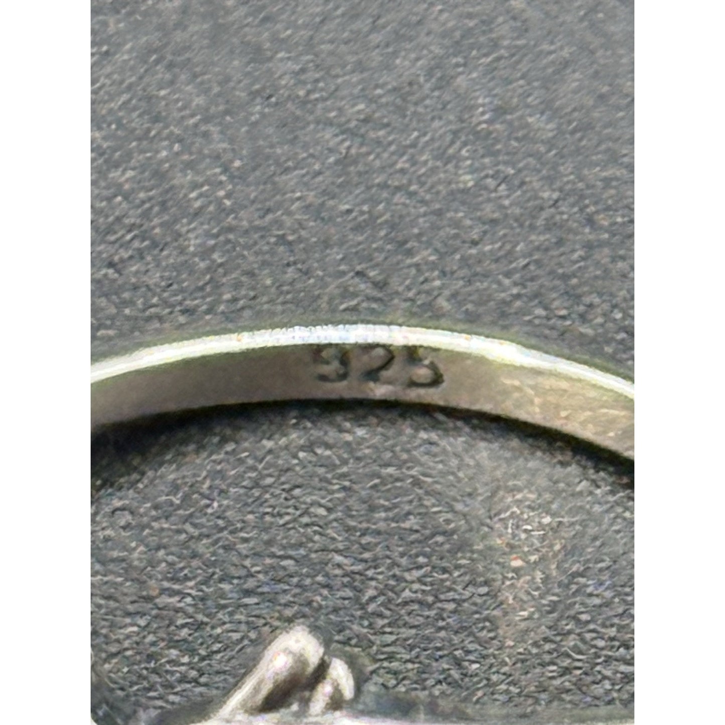 New Condition Sterling Silver Cubic Zirconia Hummingbird Ring Size 7.00