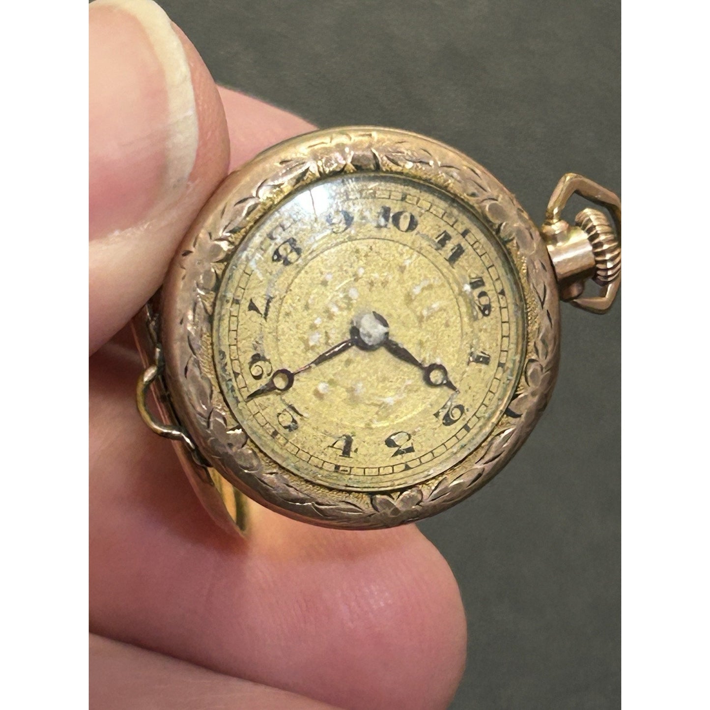24MM LeCoultre Gold Filled Pendant Watch Not Working As Is